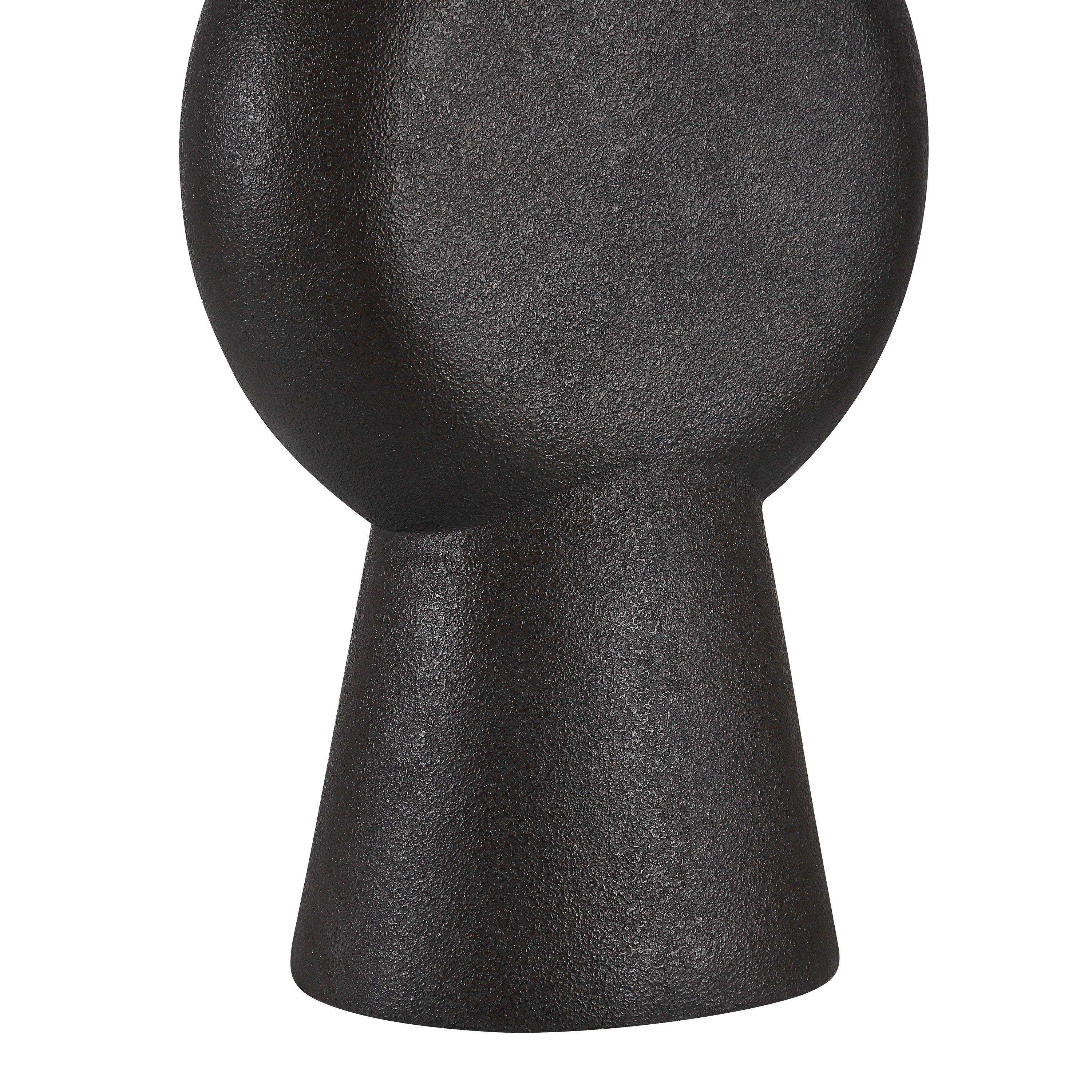 Fierra 30.0" Height Table Lamps, Stone Black-Table Lamp-DECOROLALA