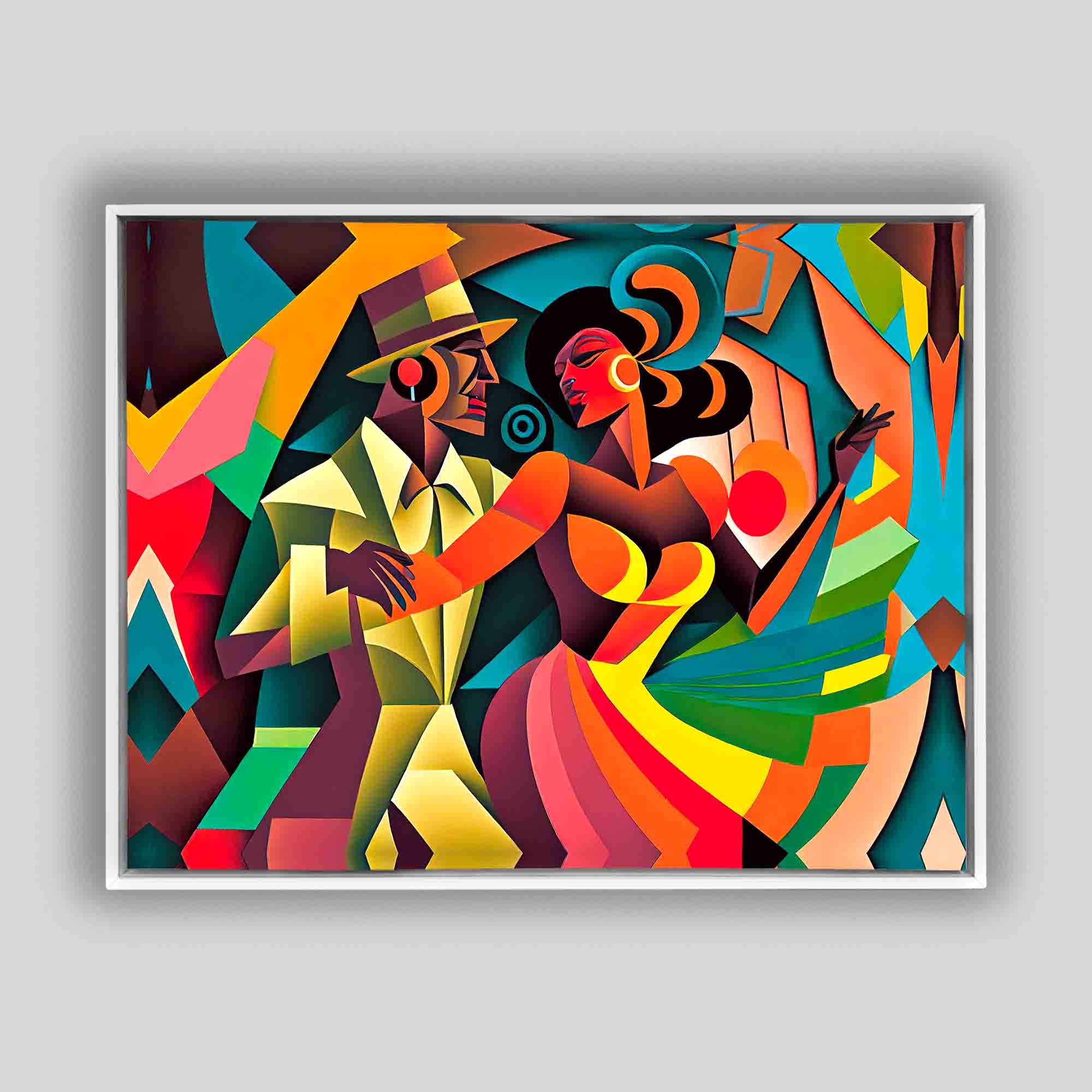 Fiesta Latina Abstract Canvas Art Print 48x36-Wall Art-DECOROLALA