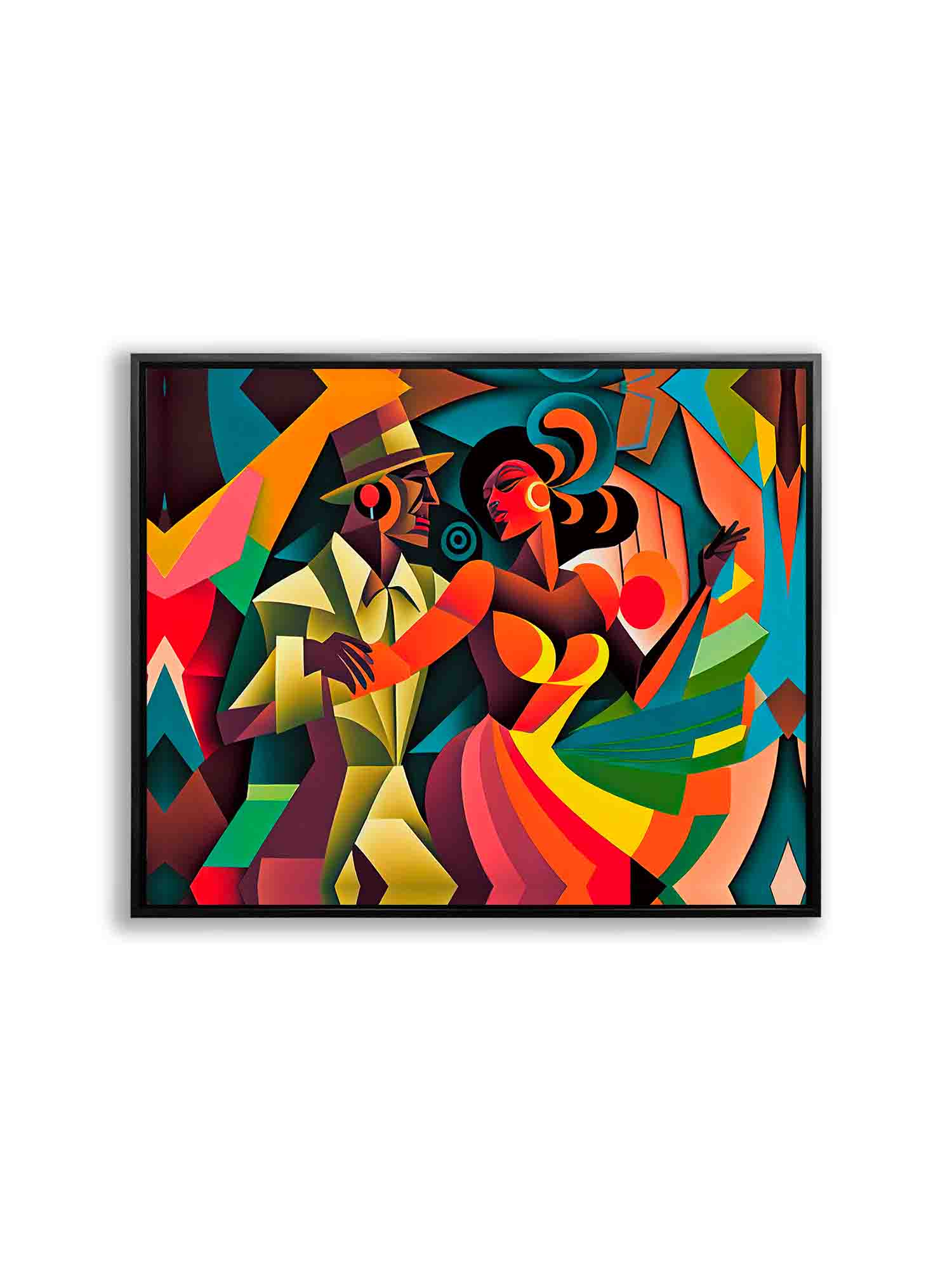 Fiesta Latina Abstract Canvas Art Print 48x36-Wall Art-DECOROLALA
