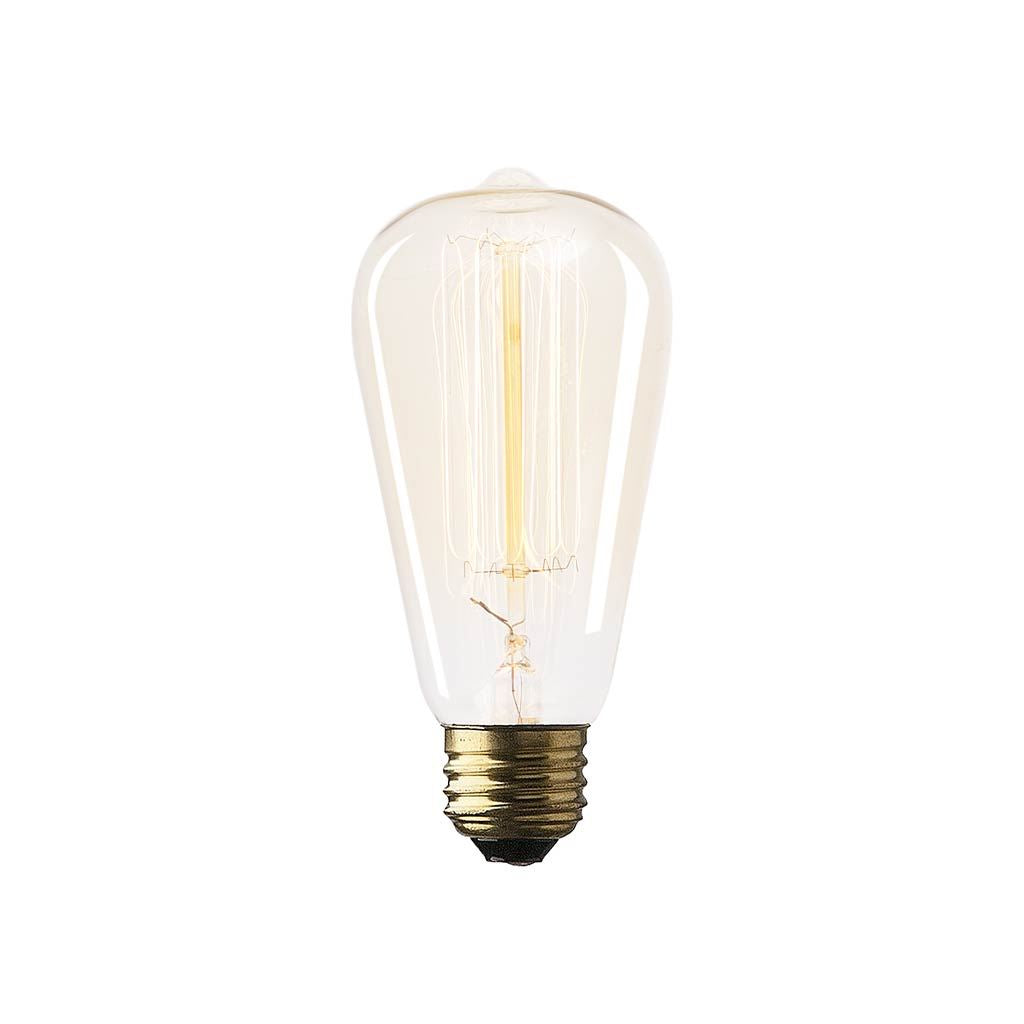 Filament Teardrop E26 40W 5.5"H Bulb-Light Bulbs & Shades-DECOROLALA