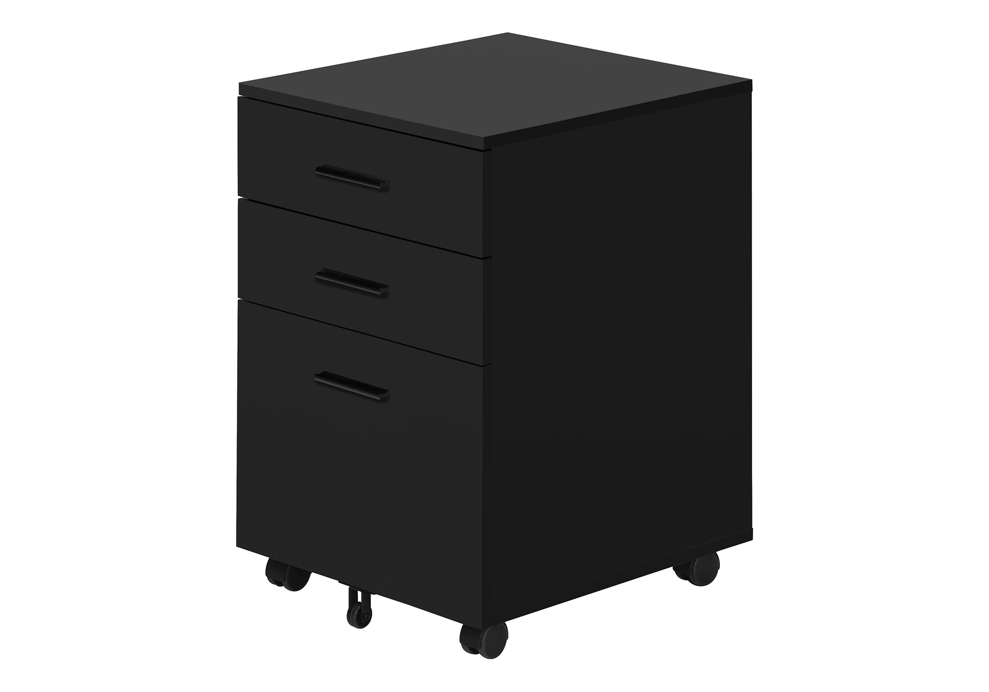 Filing Cabinet 3-Drawer White Mobile Storage-Filing Cabinet-DECOROLALA
