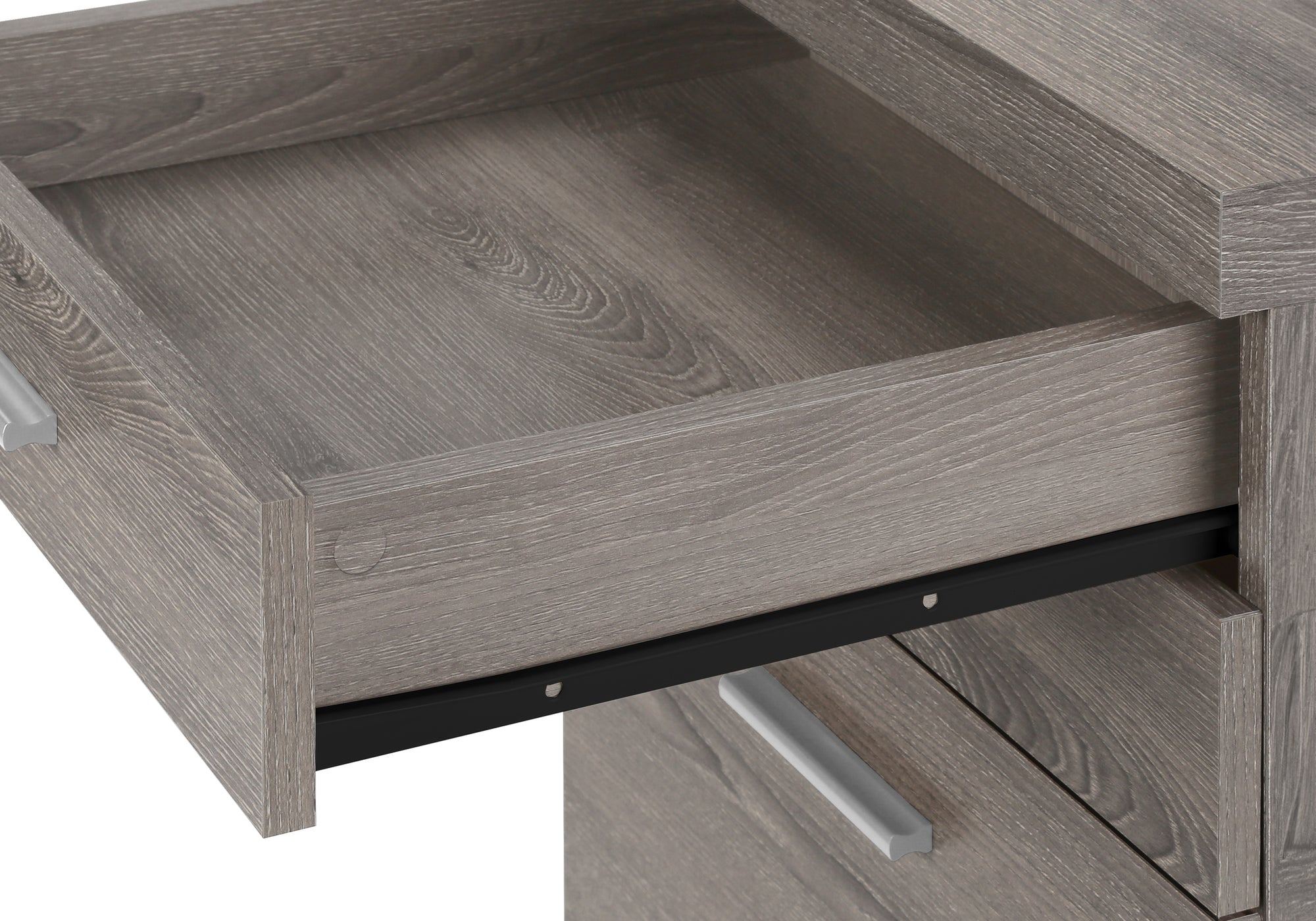 Filing Cabinet - 3 Drawer / White On Castors-Computer Desk-DECOROLALA