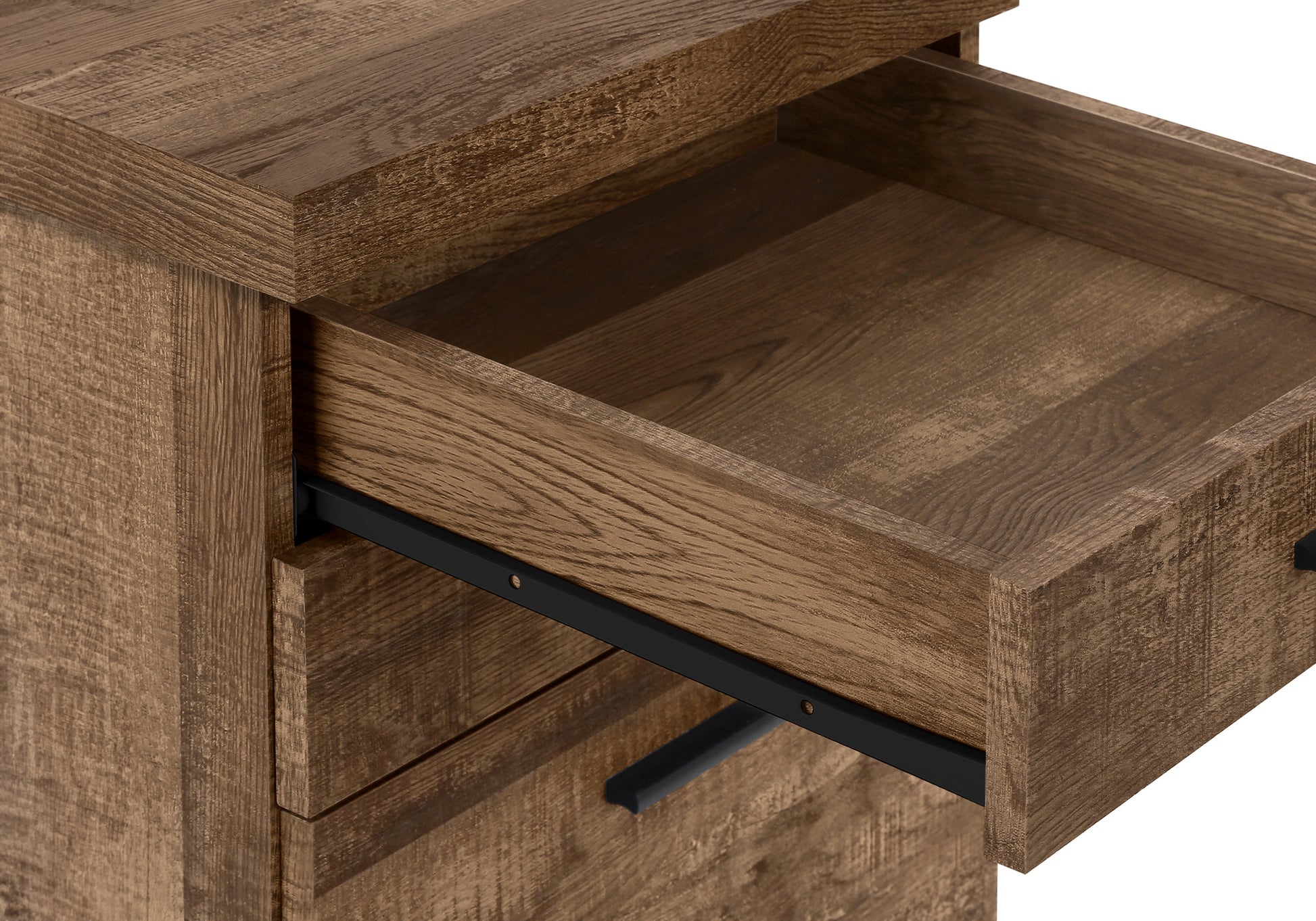 Filing Cabinet - 3 Drawer / White On Castors-Computer Desk-DECOROLALA