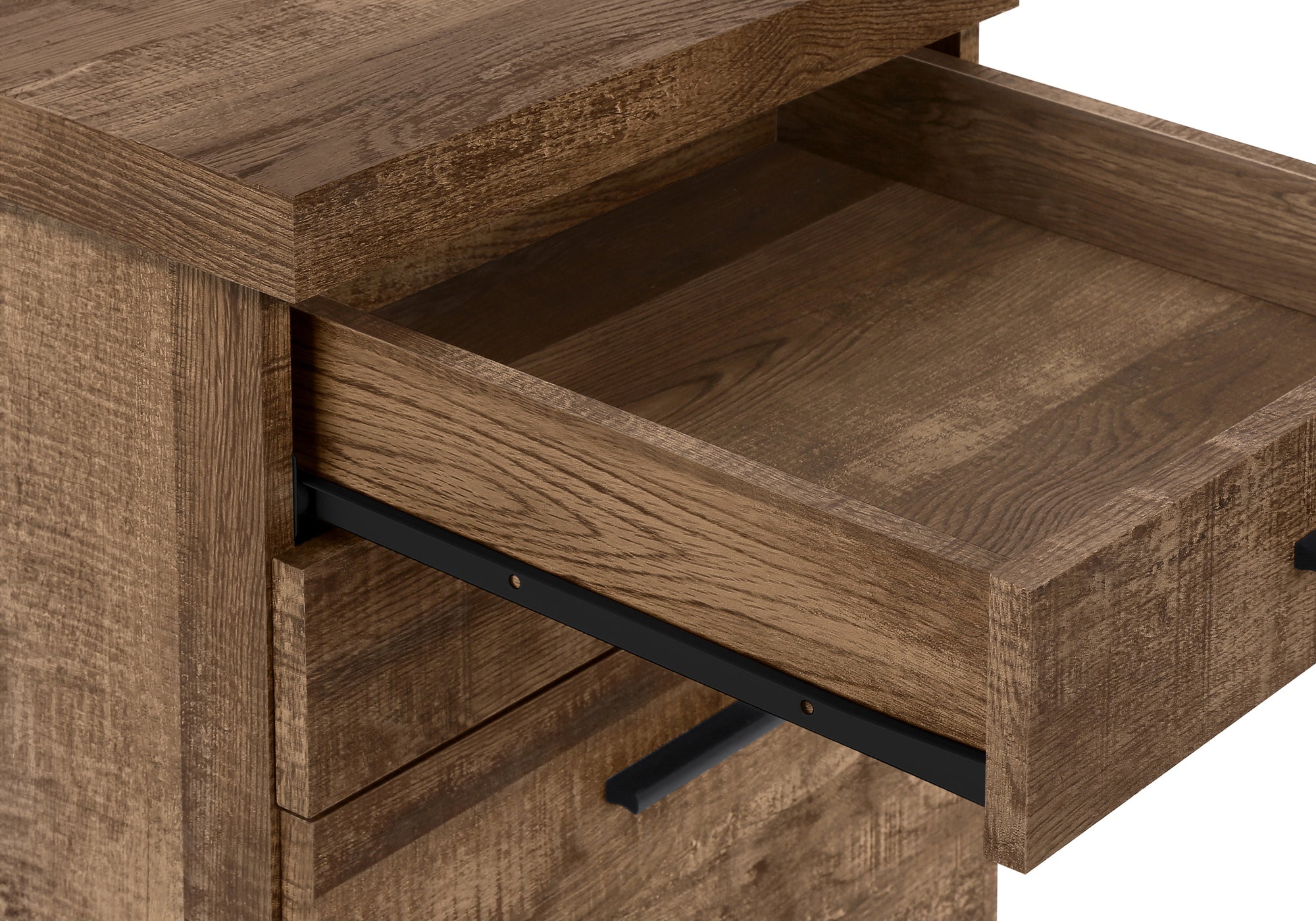 Filing Cabinet - 3 Drawer / White On Castors-Computer Desk-DECOROLALA