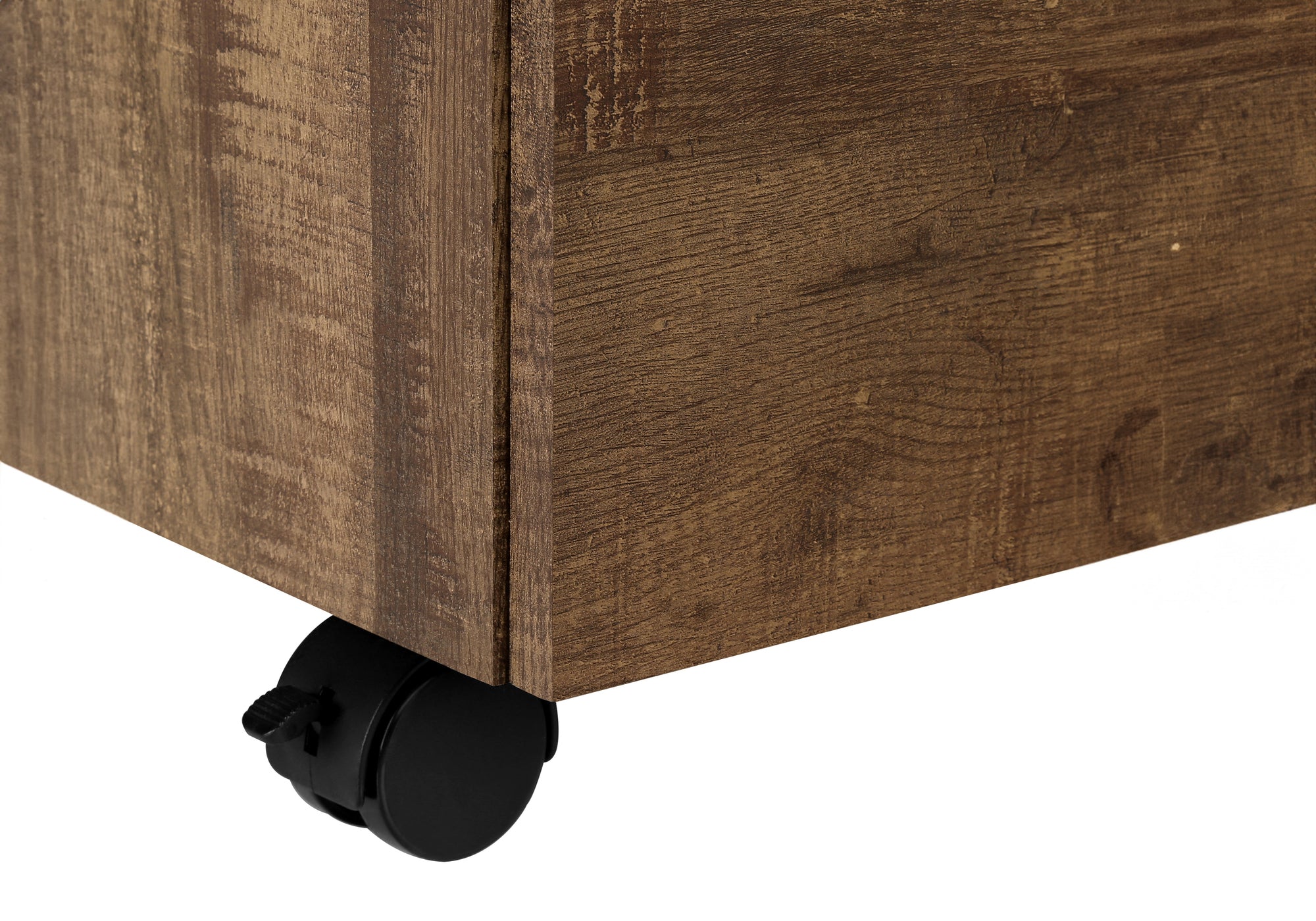 Filing Cabinet - 3 Drawer / White On Castors-Computer Desk-DECOROLALA