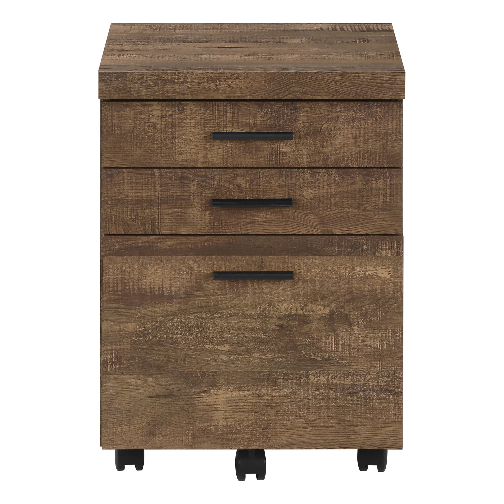 Filing Cabinet 3 Drawer White with Casters-Computer Desk-DECOROLALA