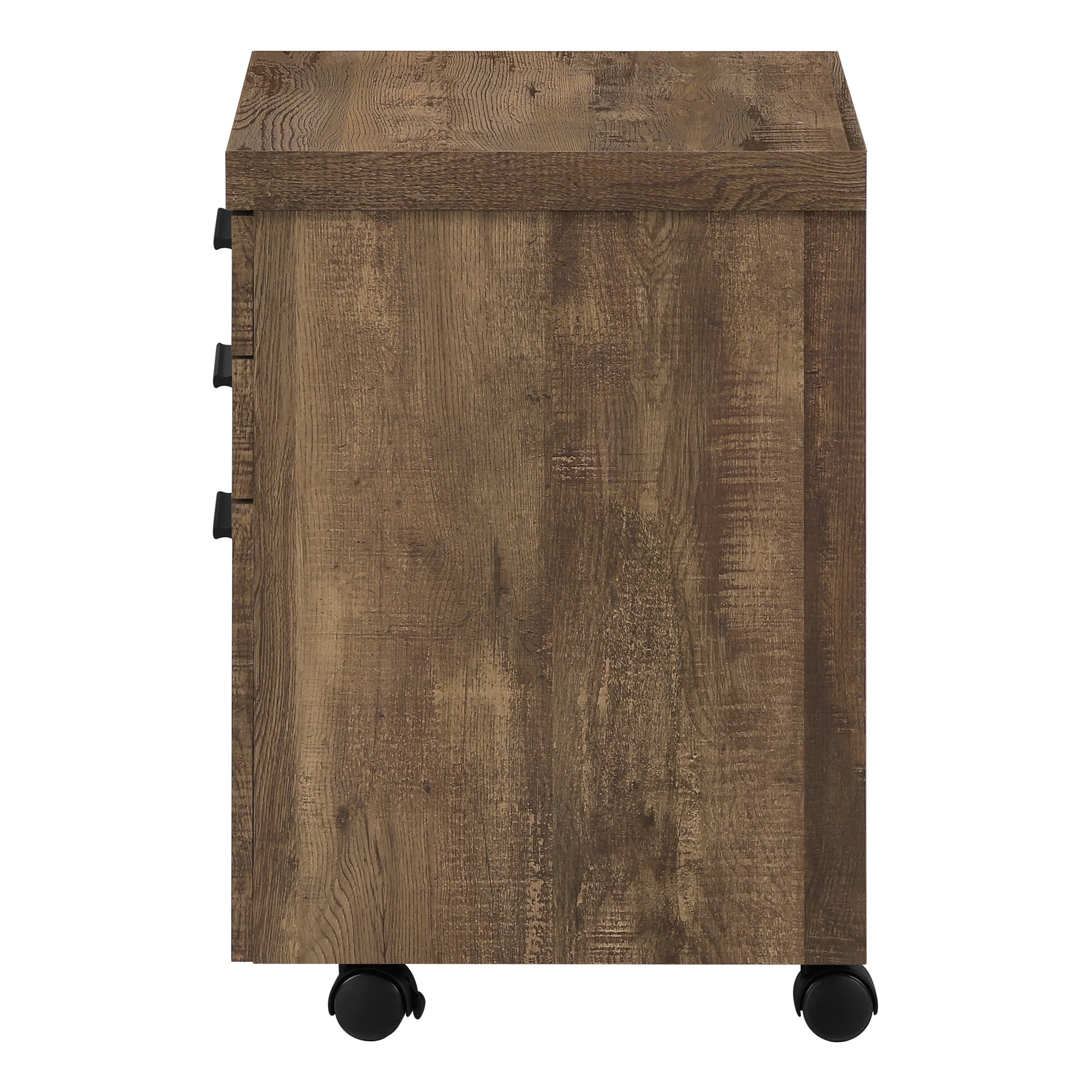 Filing Cabinet 3 Drawer White with Casters-Computer Desk-DECOROLALA