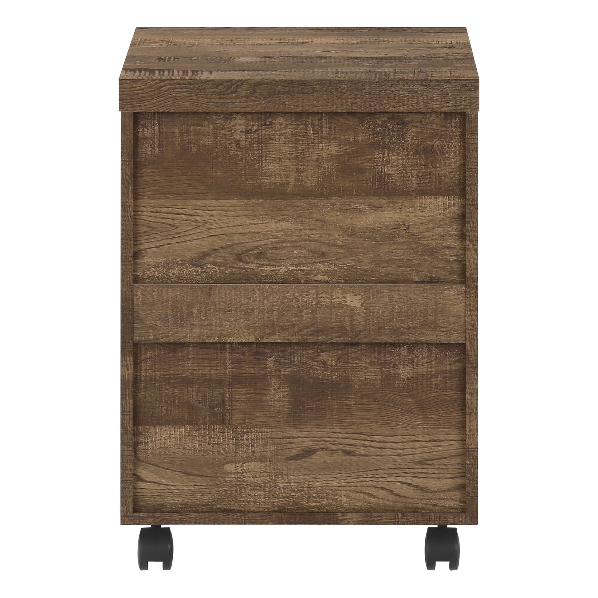 Filing Cabinet 3 Drawer White with Casters-Computer Desk-DECOROLALA