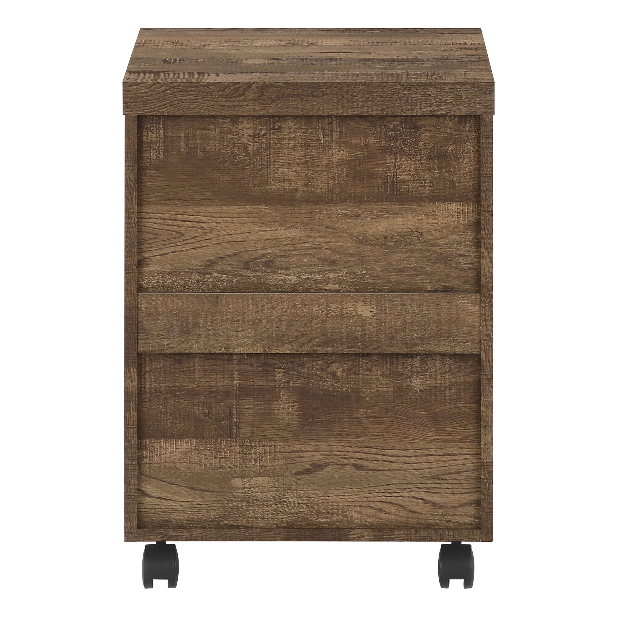 Filing Cabinet 3 Drawer White with Casters-Computer Desk-DECOROLALA