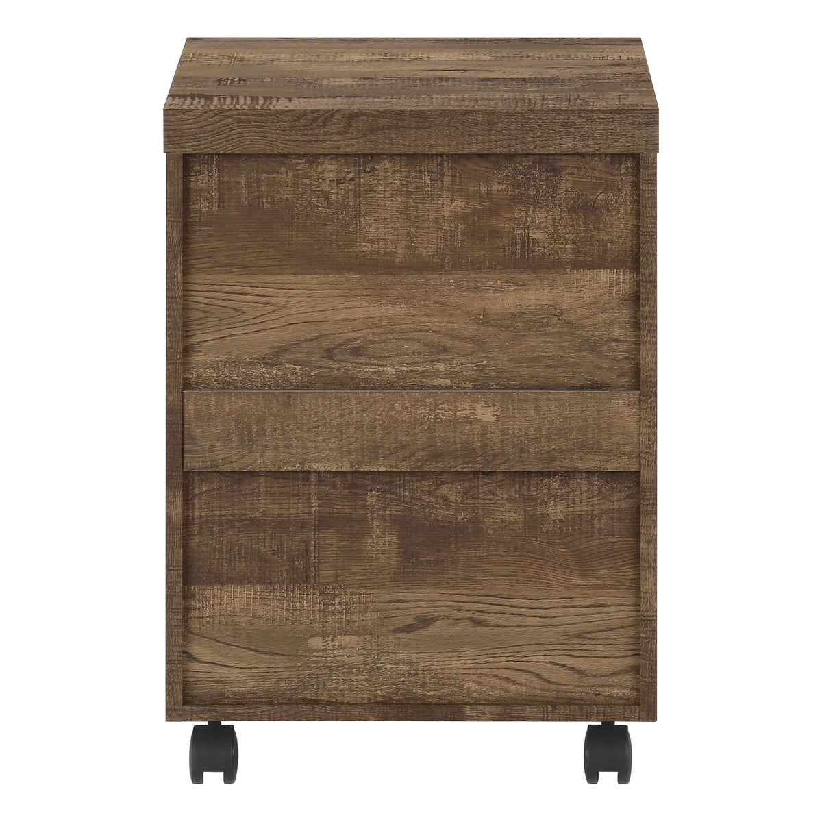 Filing Cabinet 3 Drawer White with Casters-Computer Desks-DECOROLALA