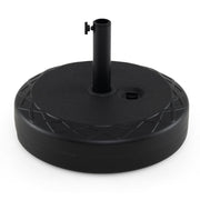 Fillable Umbrella Base 90 LBS Heavy Duty Sand Filled Round Market Umbrella Stand-Black-Outdoor Umbrella Bases-DECOROLALA