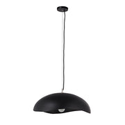 Filomena 22" Wide 1-Light Chandelier, Matte Black-Ceiling Fixture-DECOROLALA