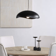 Filomena 22" Wide 1-Light Chandelier, Matte Black-Ceiling Fixture-DECOROLALA