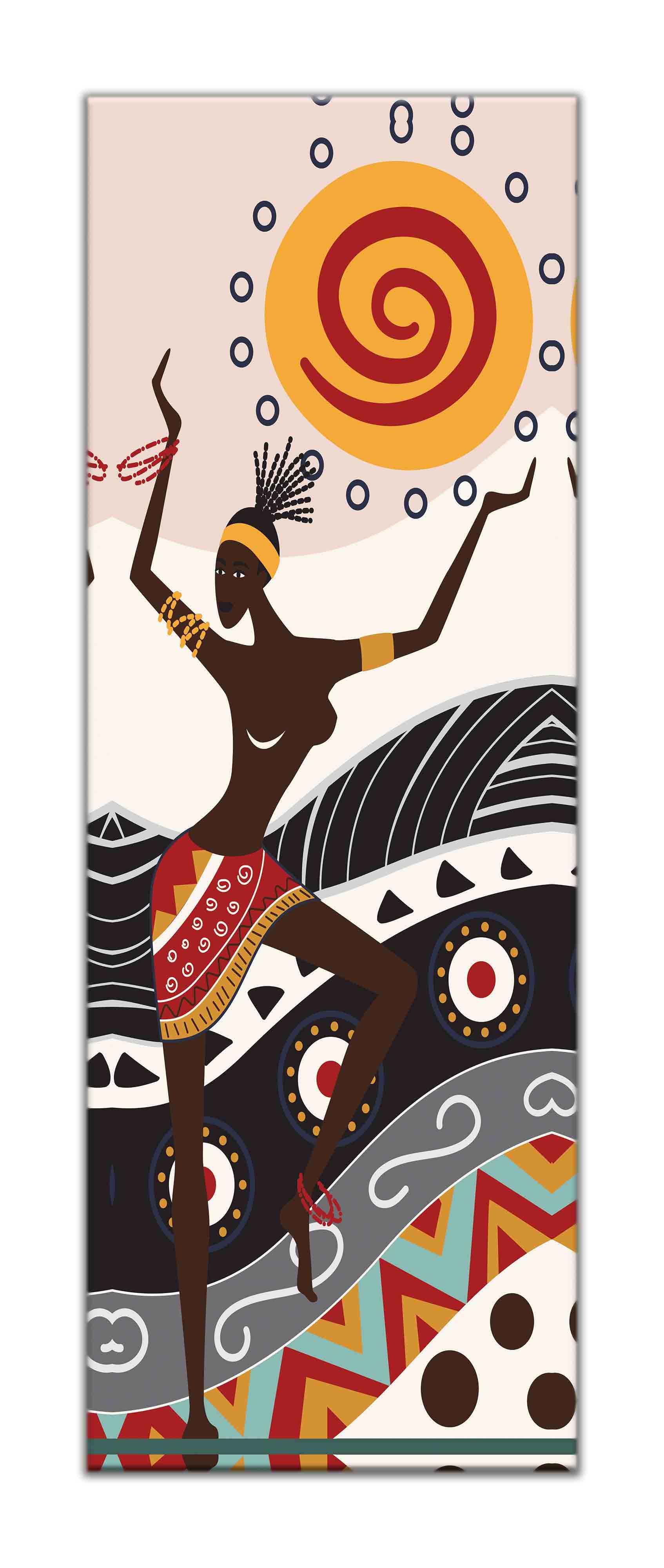 Fine Art African Lady Canvas 24x72-Wall Art-DECOROLALA