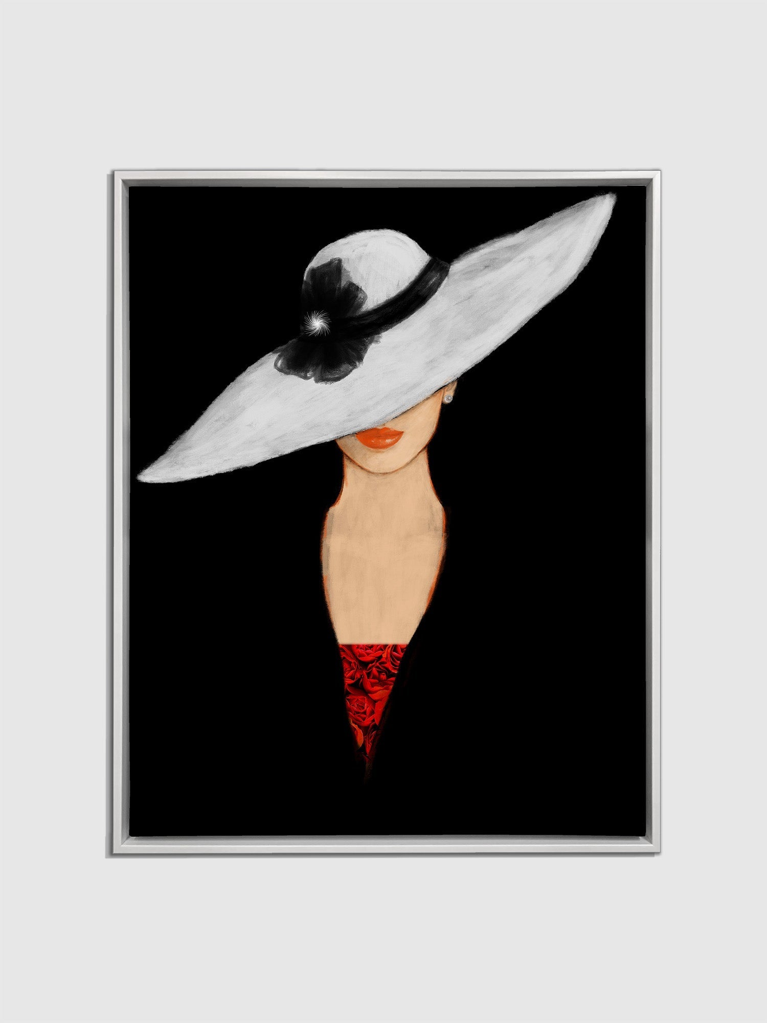 Fine Art- Canvas Print The hat-Wall art-Wall Art-DECOROLALA