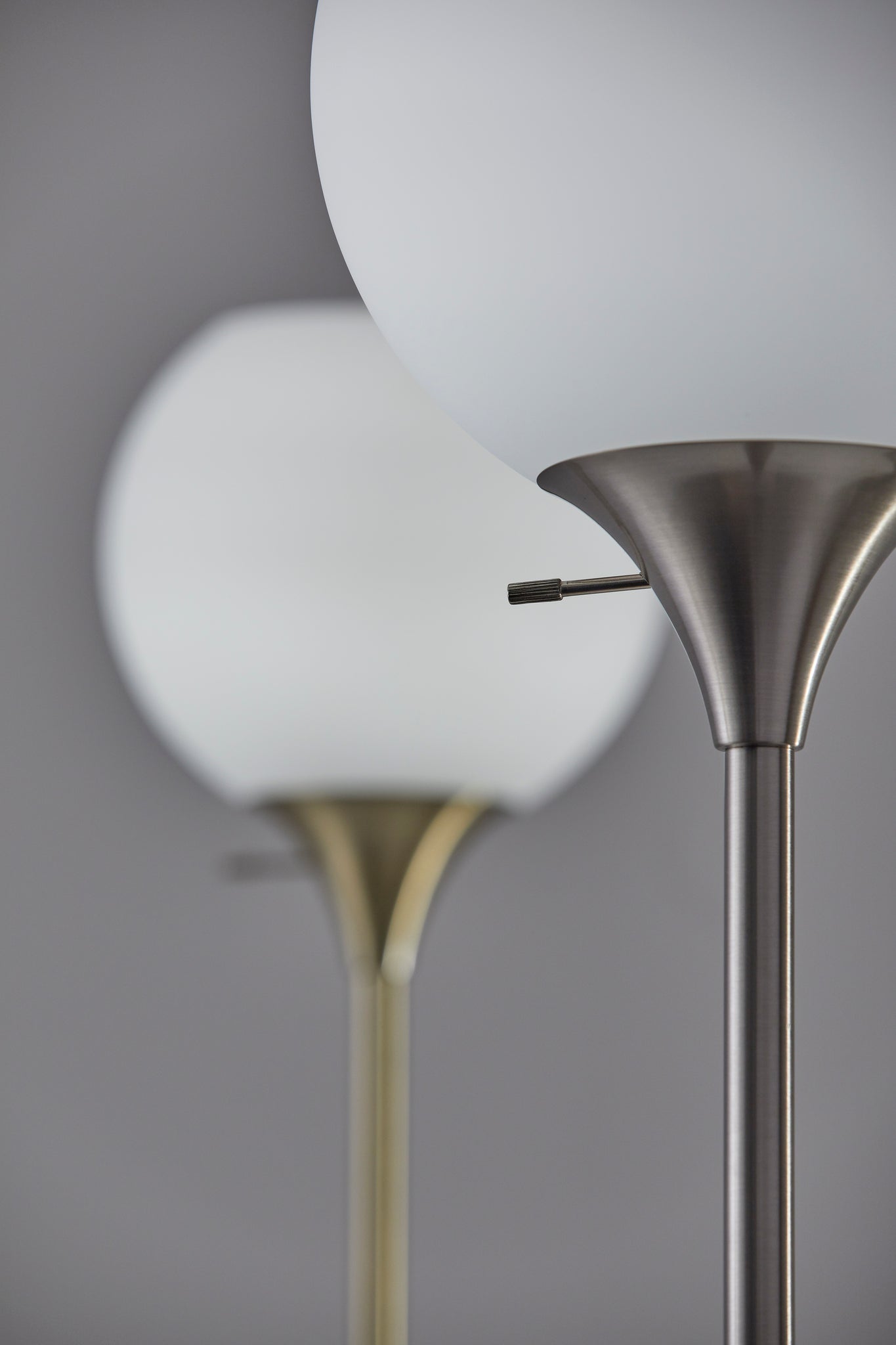 Fiona Torchiere Lamp - White Marble Base-Lighting-DECOROLALA