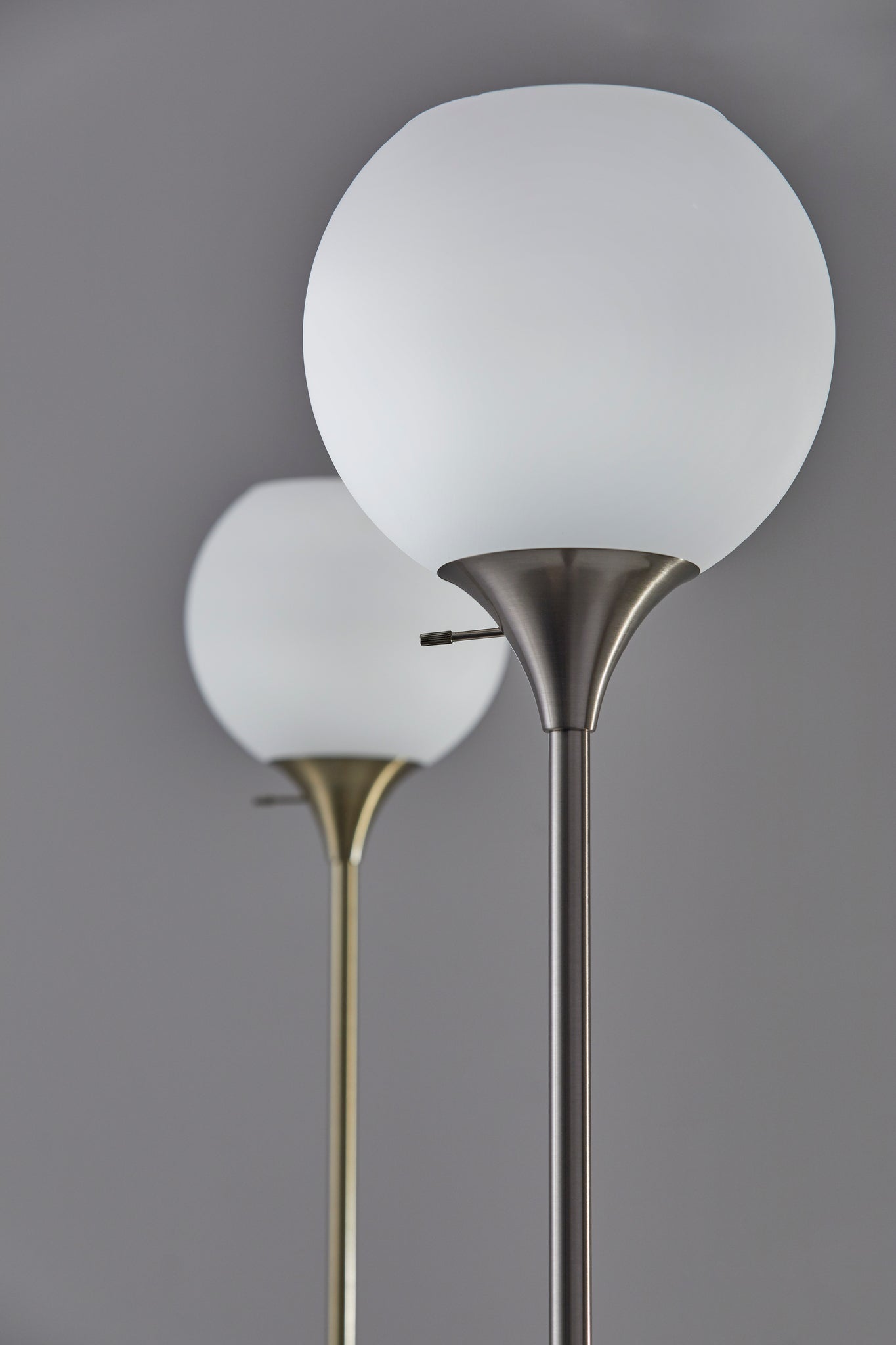 Fiona Torchiere Lamp - White Marble Base-Lighting-DECOROLALA