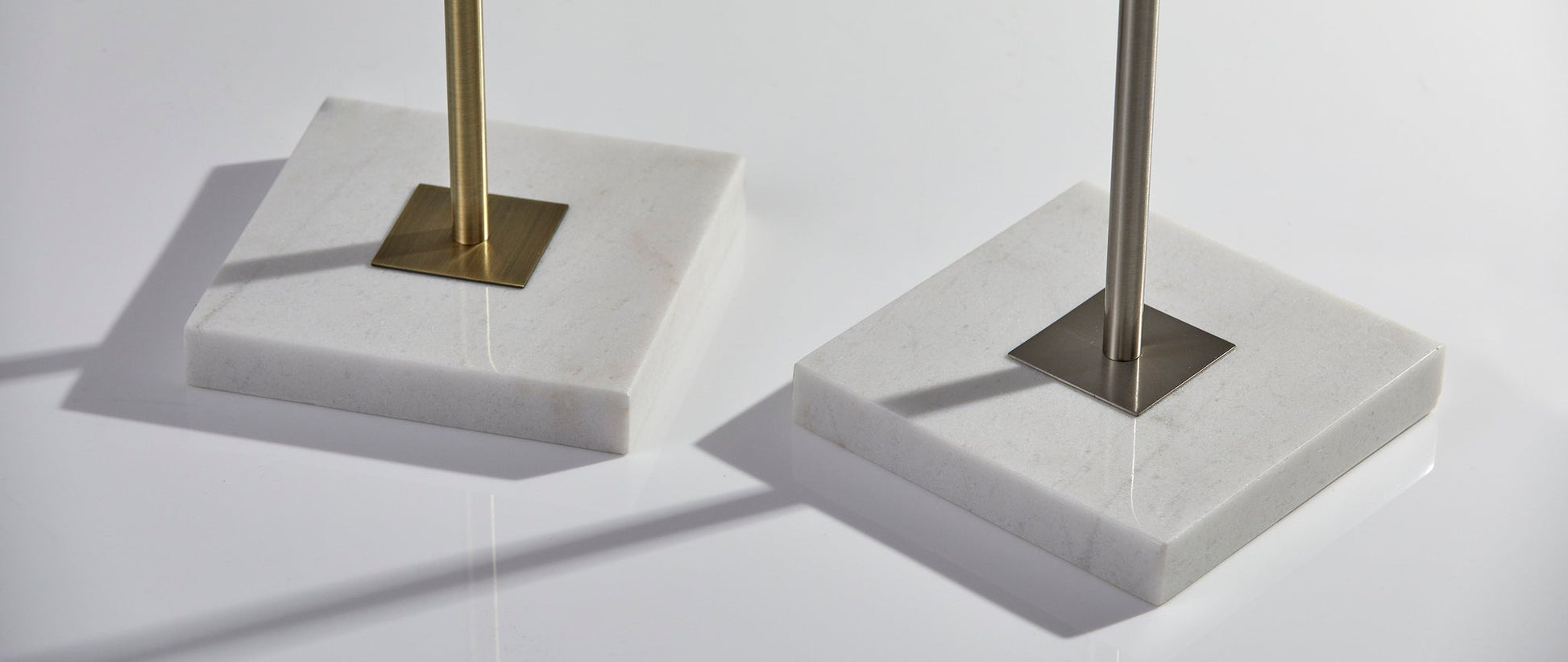 Fiona Torchiere Lamp - White Marble Base-Lighting-DECOROLALA