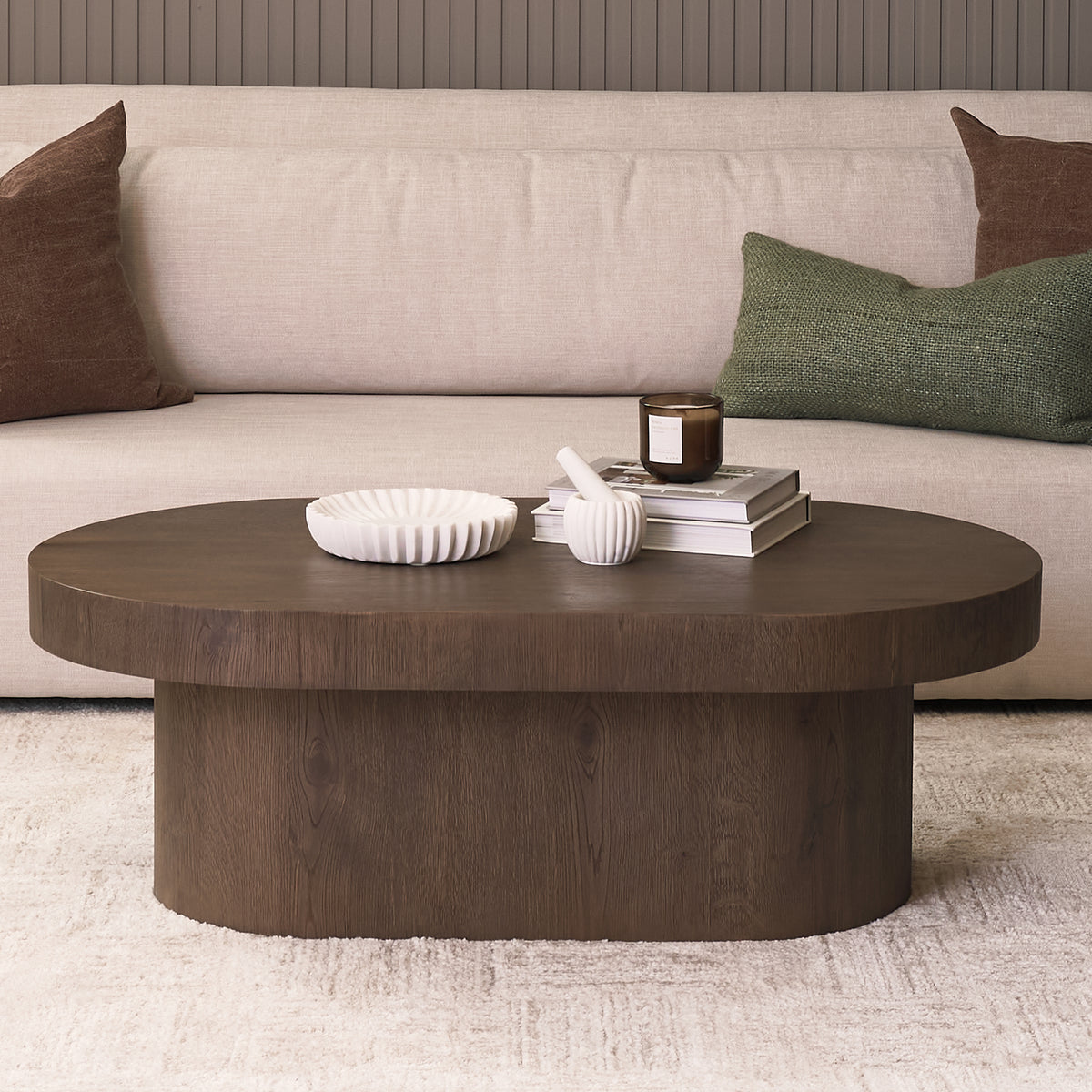 Fiora Round White Marble Scalloped Decorative Bowl-Bowls-DECOROLALA