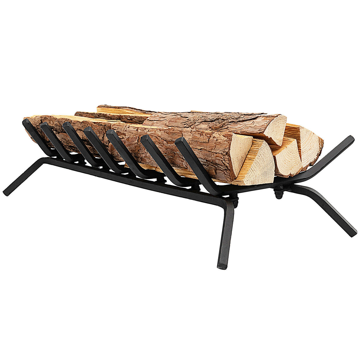 31/25/18 Inch Fireplace Grate for Outdoor Fire Pit-L-Fireplace Tools-DECOROLALA