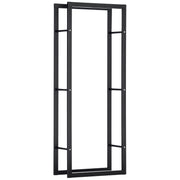 Firewood Rack - 23.6" Steel Log Holder 220 lbs. Capacity-Home Furnishings > Home Décor > Fireplaces & Accessories > Firewood Racks-DECOROLALA