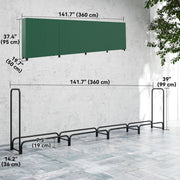 Firewood Rack with Waterproof Cover - 142" Dark Green-Firewood Racks-DECOROLALA