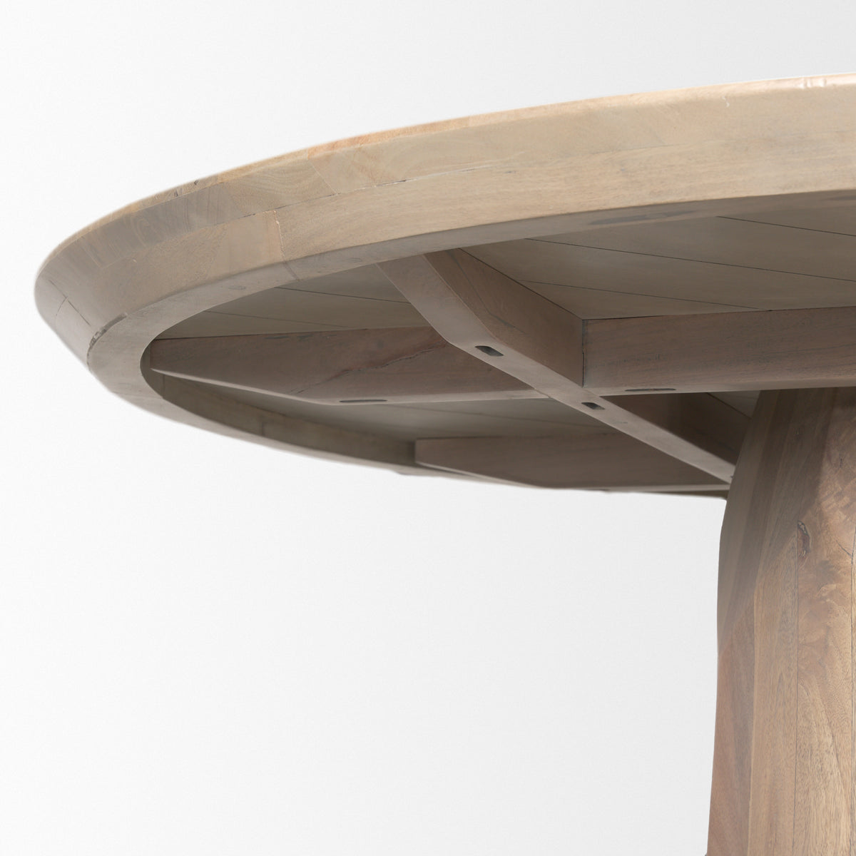 Fitzgerald 60" Round Pedestal Dining Table | Modern | Wood | Seats 6-Dining Tables-DECOROLALA