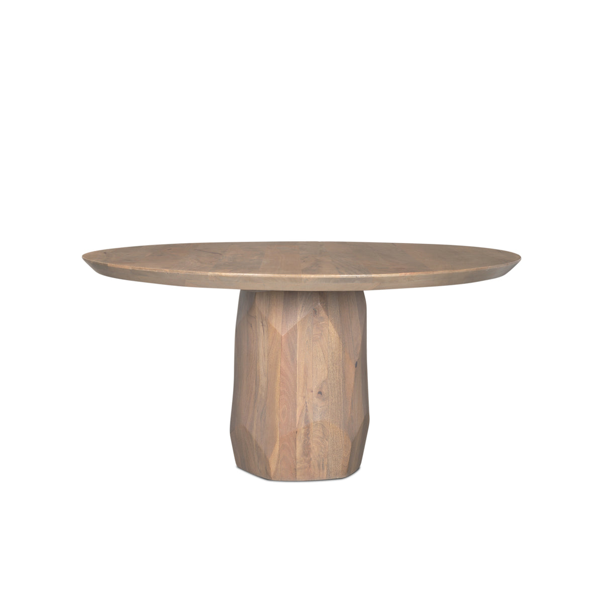Fitzgerald 60" Round Pedestal Dining Table | Modern | Wood | Seats 6-Dining Tables-DECOROLALA