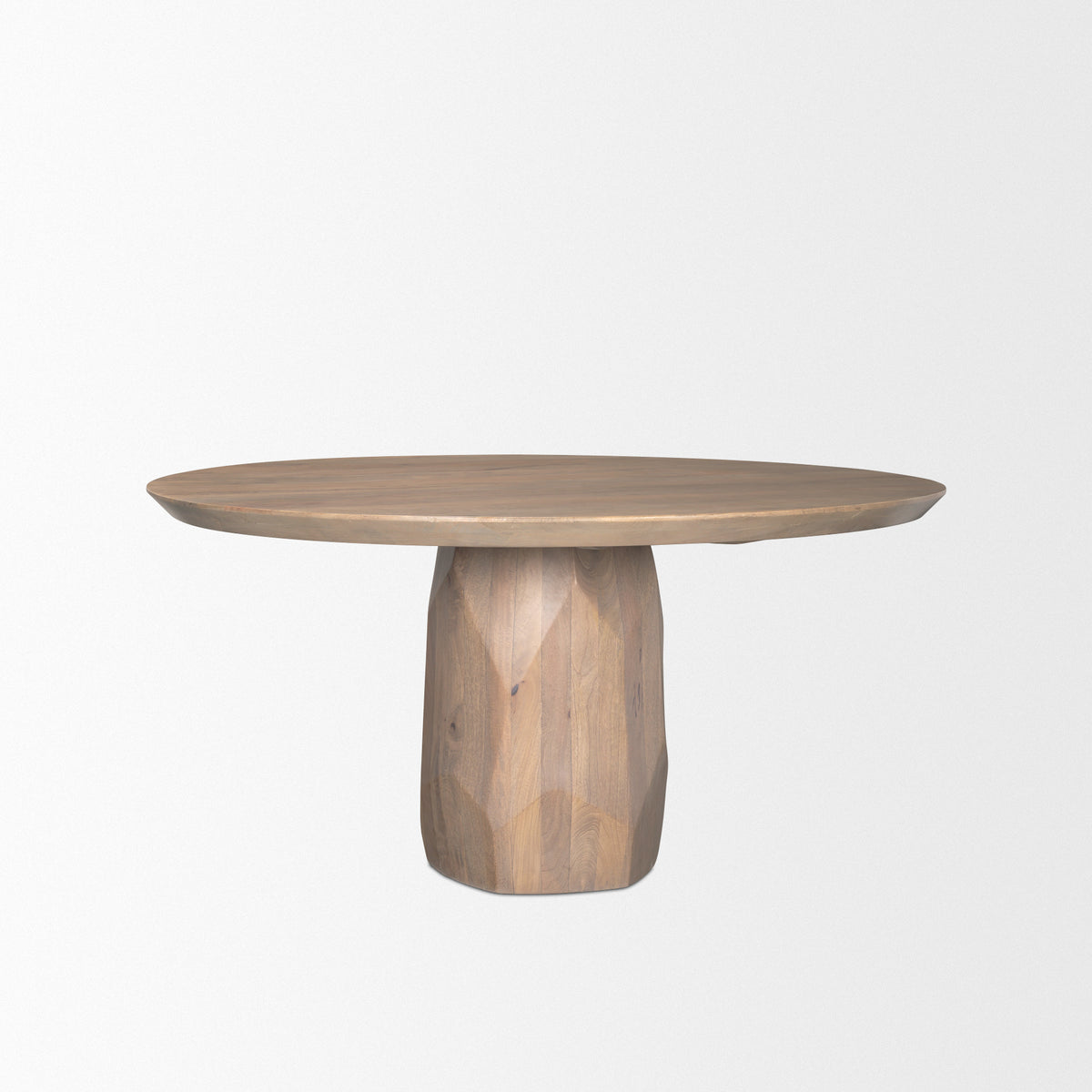 Fitzgerald 60" Round Pedestal Dining Table | Modern | Wood | Seats 6-Dining Tables-DECOROLALA