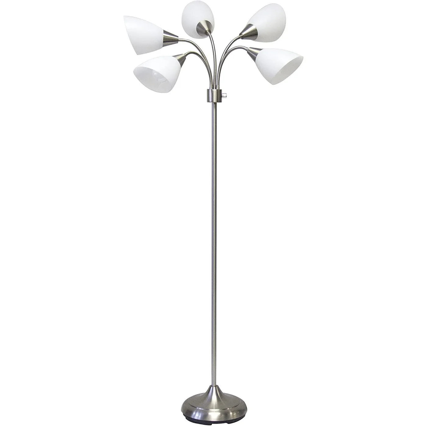 Five Light Gooseneck Floor Lamp-Lighting-DECOROLALA