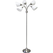 Five Light Gooseneck Floor Lamp-Lighting-DECOROLALA