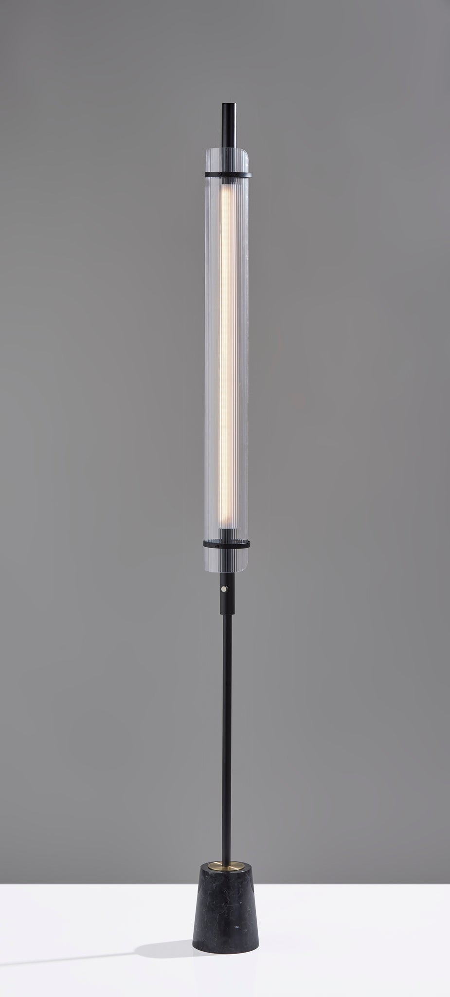 Flair LED Floor Lamp - Black Marble 8W-Lighting-DECOROLALA
