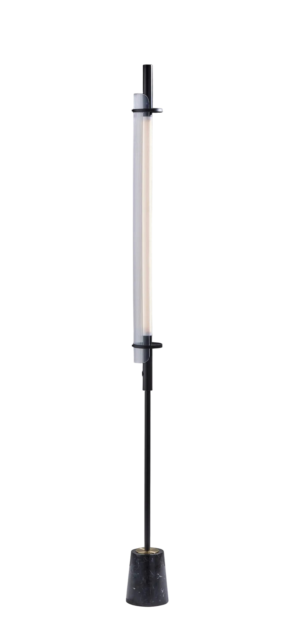 Flair LED Floor Lamp - Black Marble 8W-Lighting-DECOROLALA