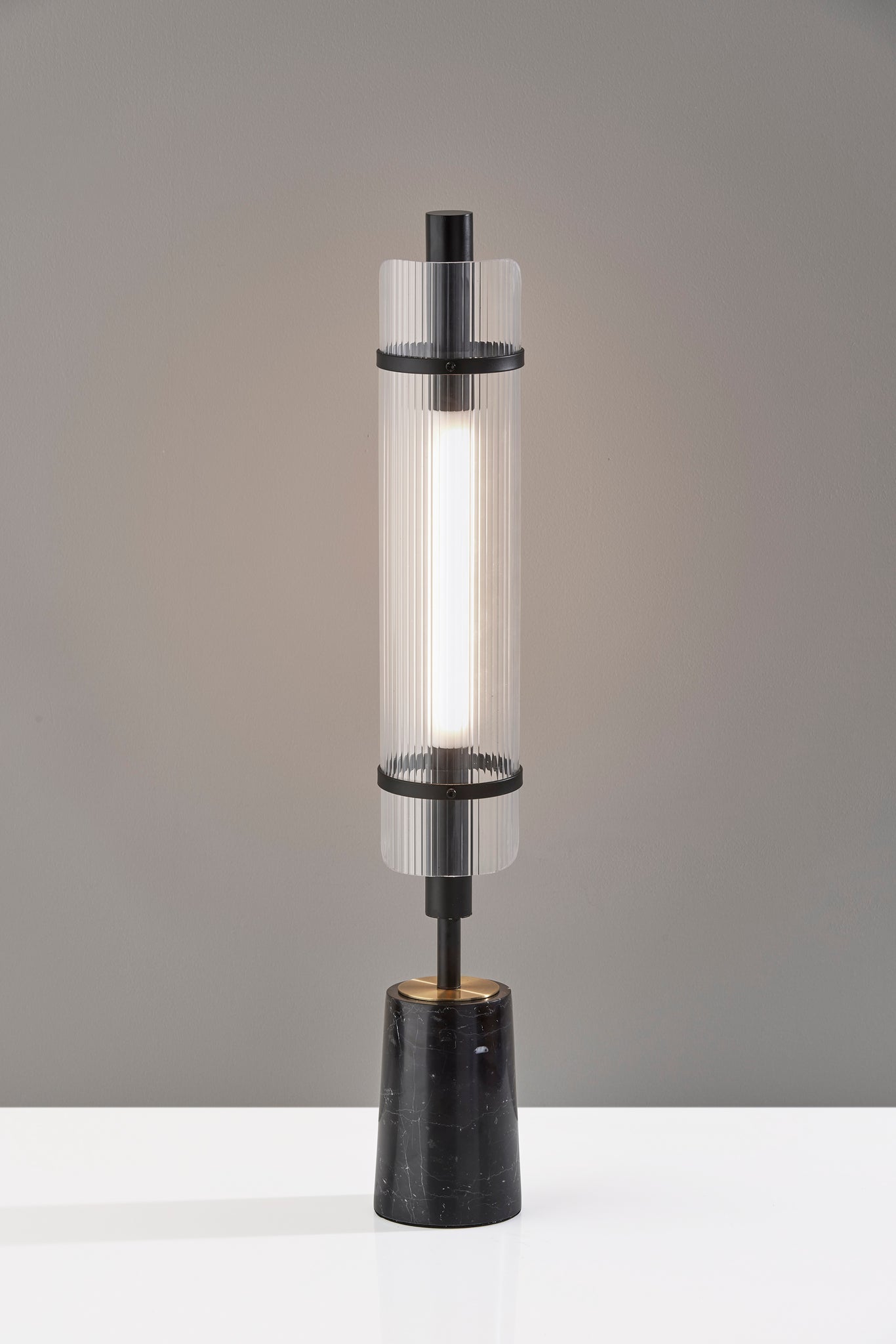 Flair LED Table Lamp - Black Marble 8W-Lighting-DECOROLALA