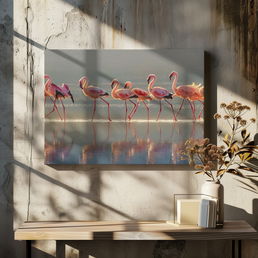Flamingo Wall Art by Phillip Chang-Canvas Print-DECOROLALA