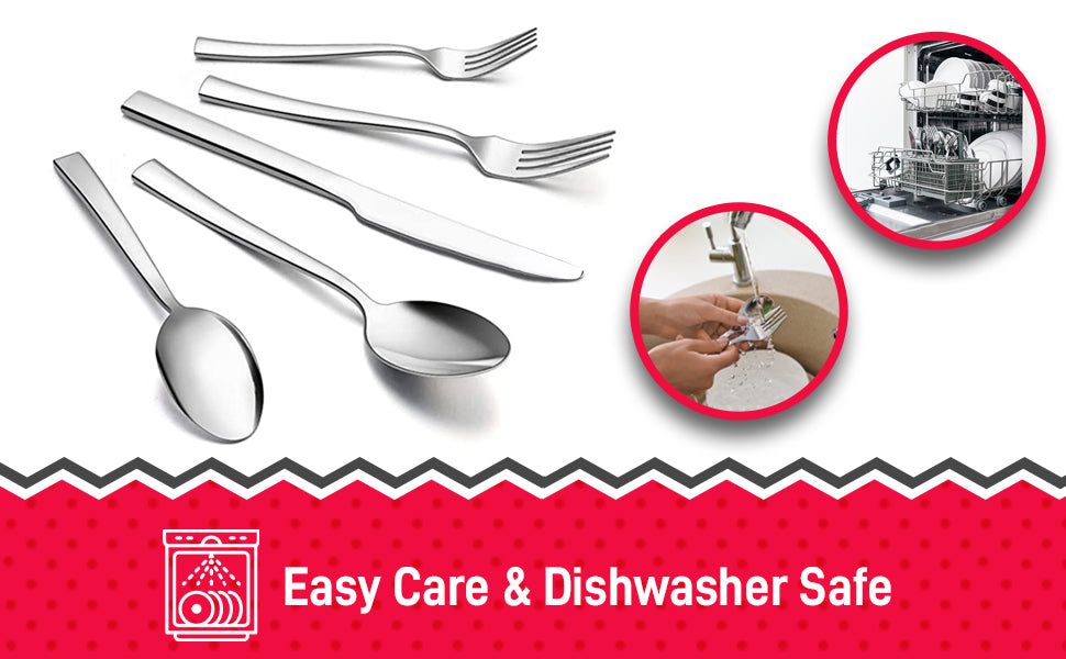Flatware 20PC 18/0 Stainless Steel Gourmet Set-Cutlery and Flatware-DECOROLALA