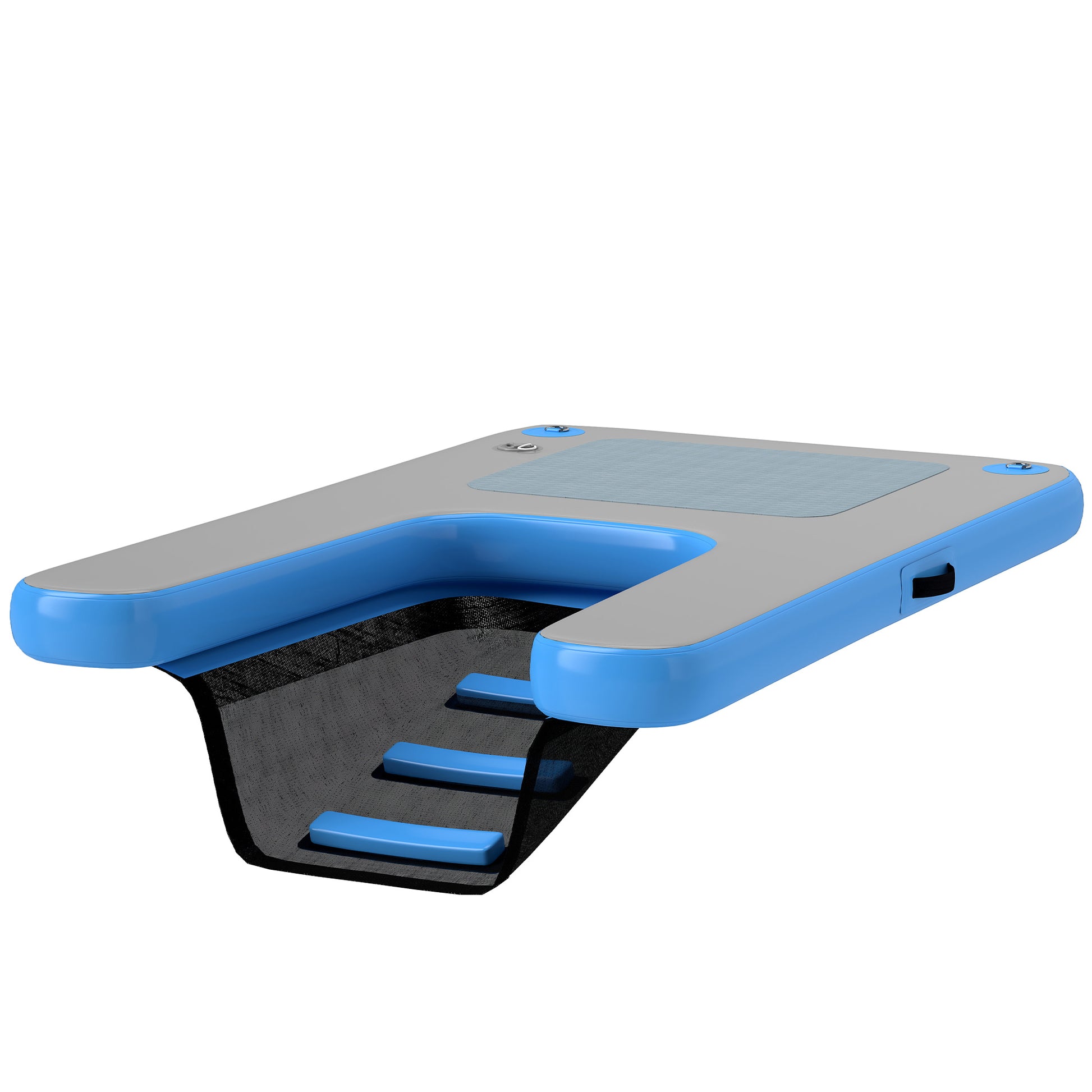 Floating Boat Ramp for Swimming Pets Up to 300 lbs, for Pool, Lake, Boat, Dock-DECOROLALA