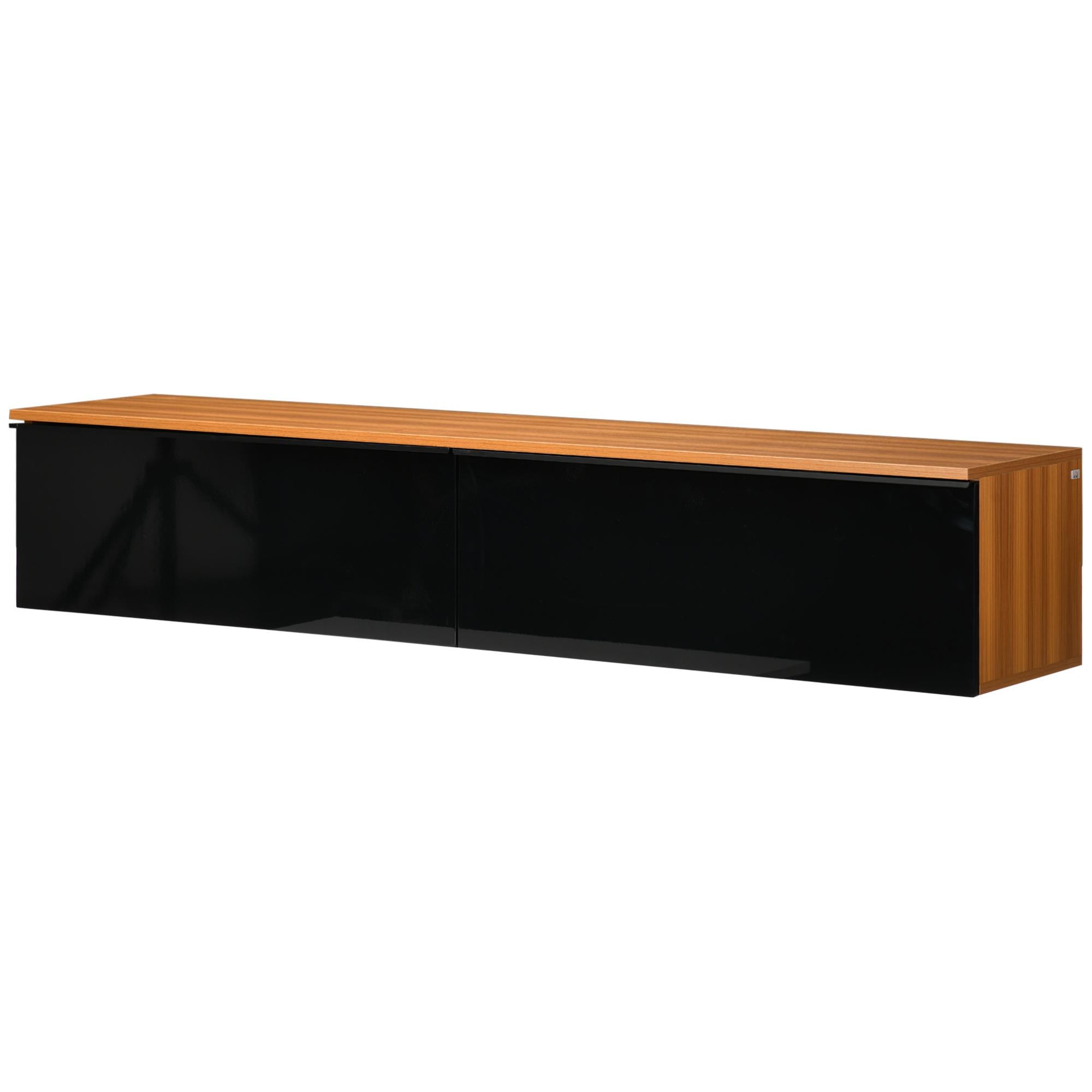Floating TV Stand - 63" High Gloss Wall Mounted Cabinet Brown-Home Furnishings > Living Room Furniture > TV¬†Stands-DECOROLALA