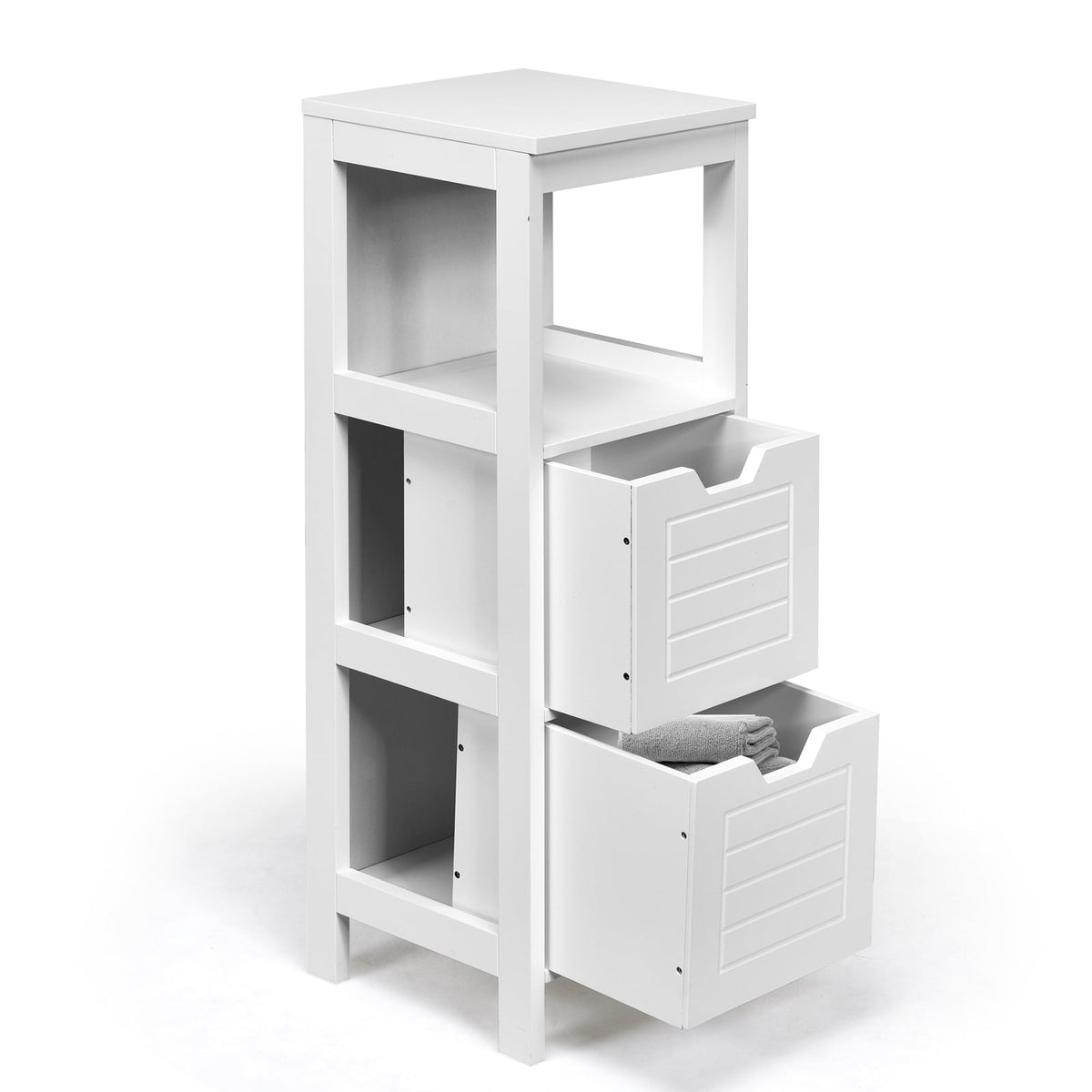 Floor Cabinet Multifunction Storage Rack Stand Organizer-Floor Cabinets-DECOROLALA