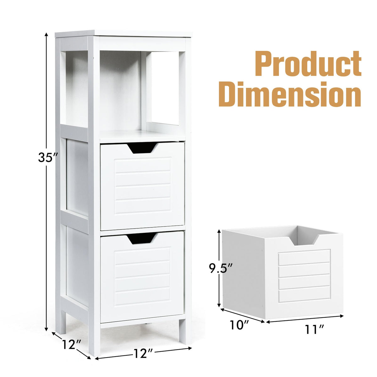 Floor Cabinet Multifunction Storage Rack Stand Organizer-Floor Cabinets-DECOROLALA