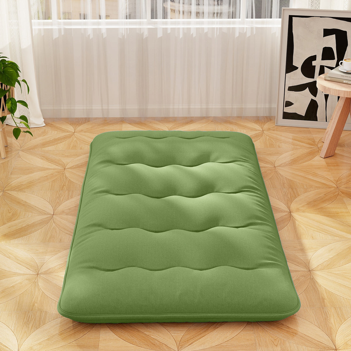 Floor Mattress with Washable Cover and Carry Bag-Twin Size-Mattresses-DECOROLALA