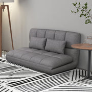 Floor Sofa 51" Folding 9-Position Grey-DECOROLALA