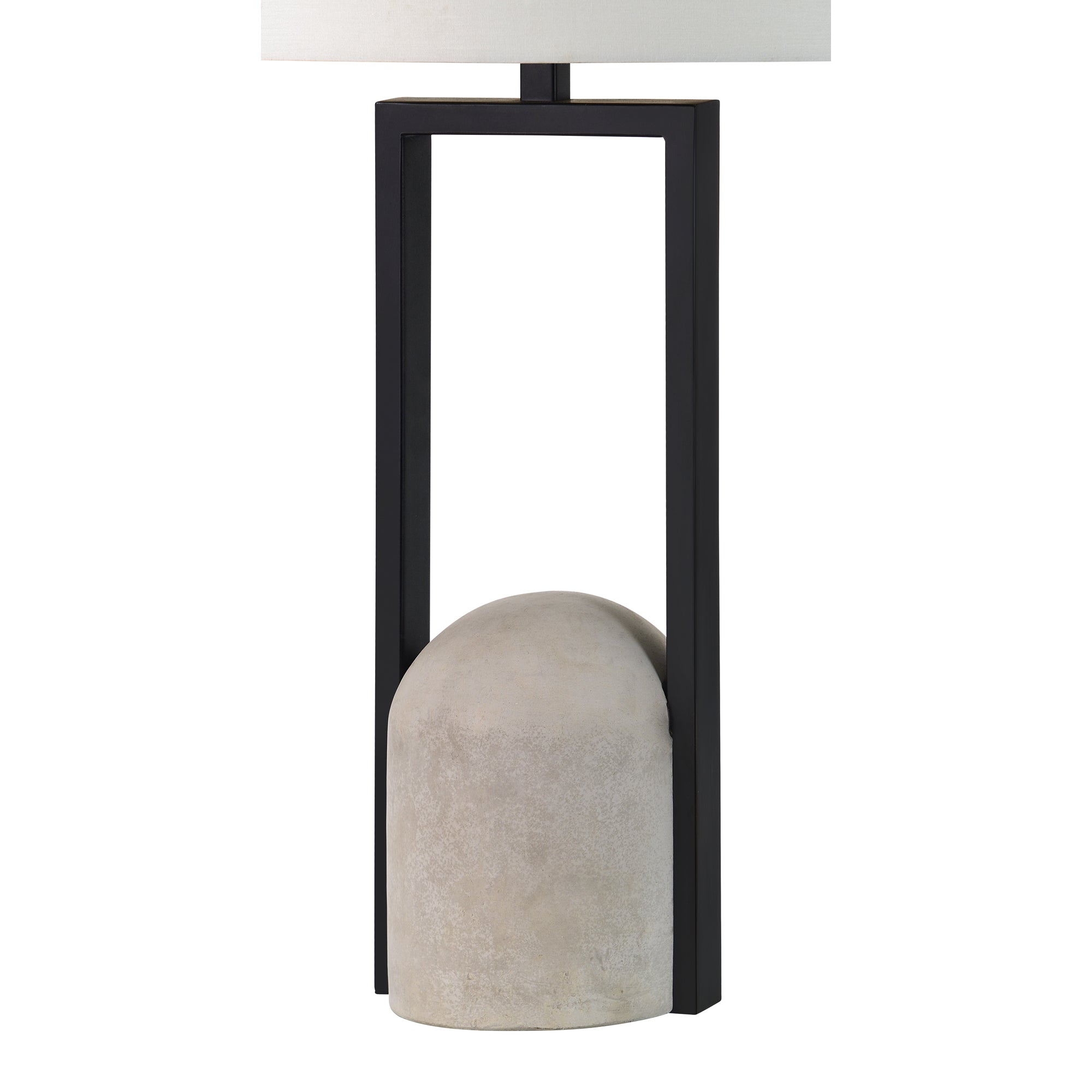 Florah 27.75" Table Lamp Matte Black-Table Lamp-DECOROLALA