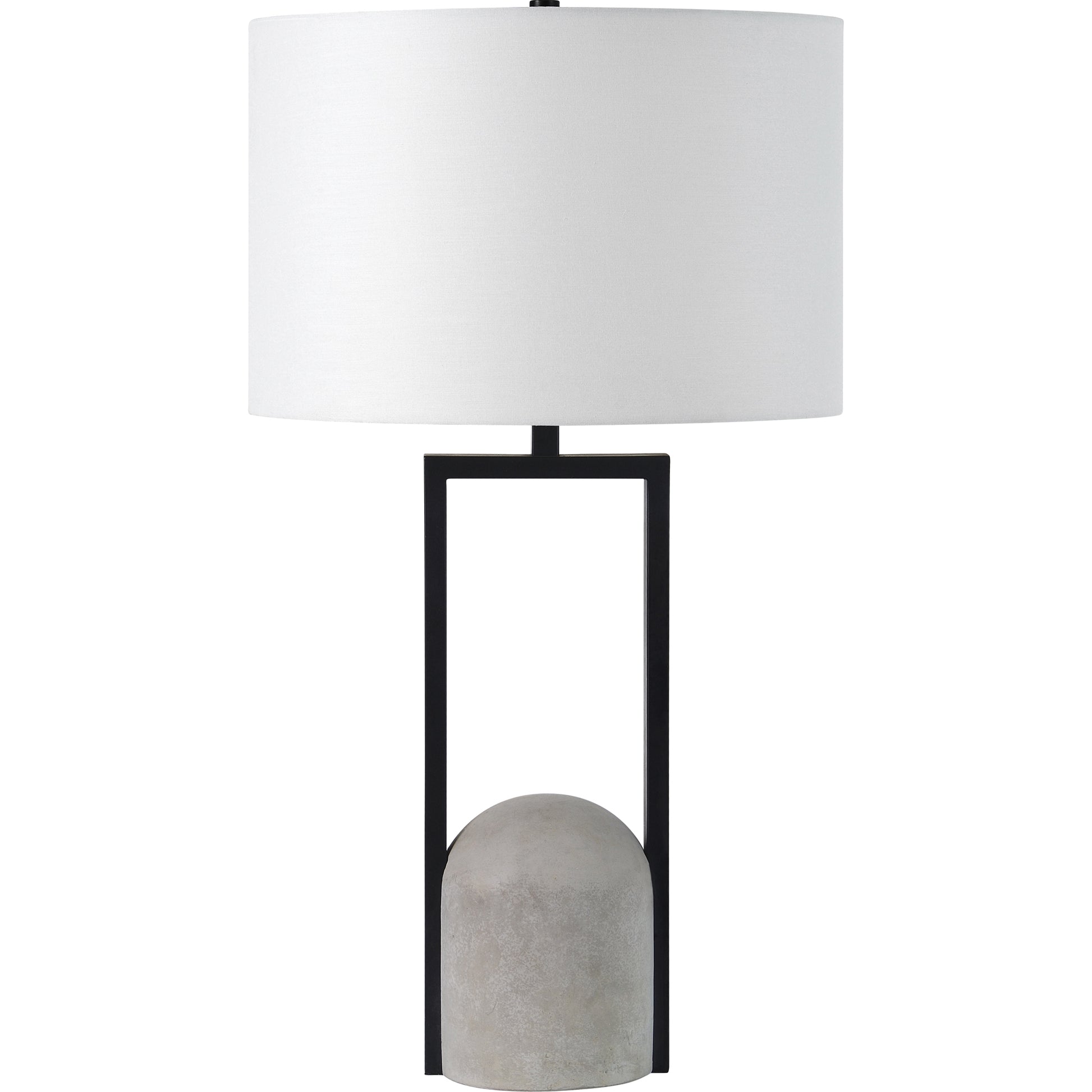 Florah 27.75" Table Lamp Matte Black-Table Lamp-DECOROLALA