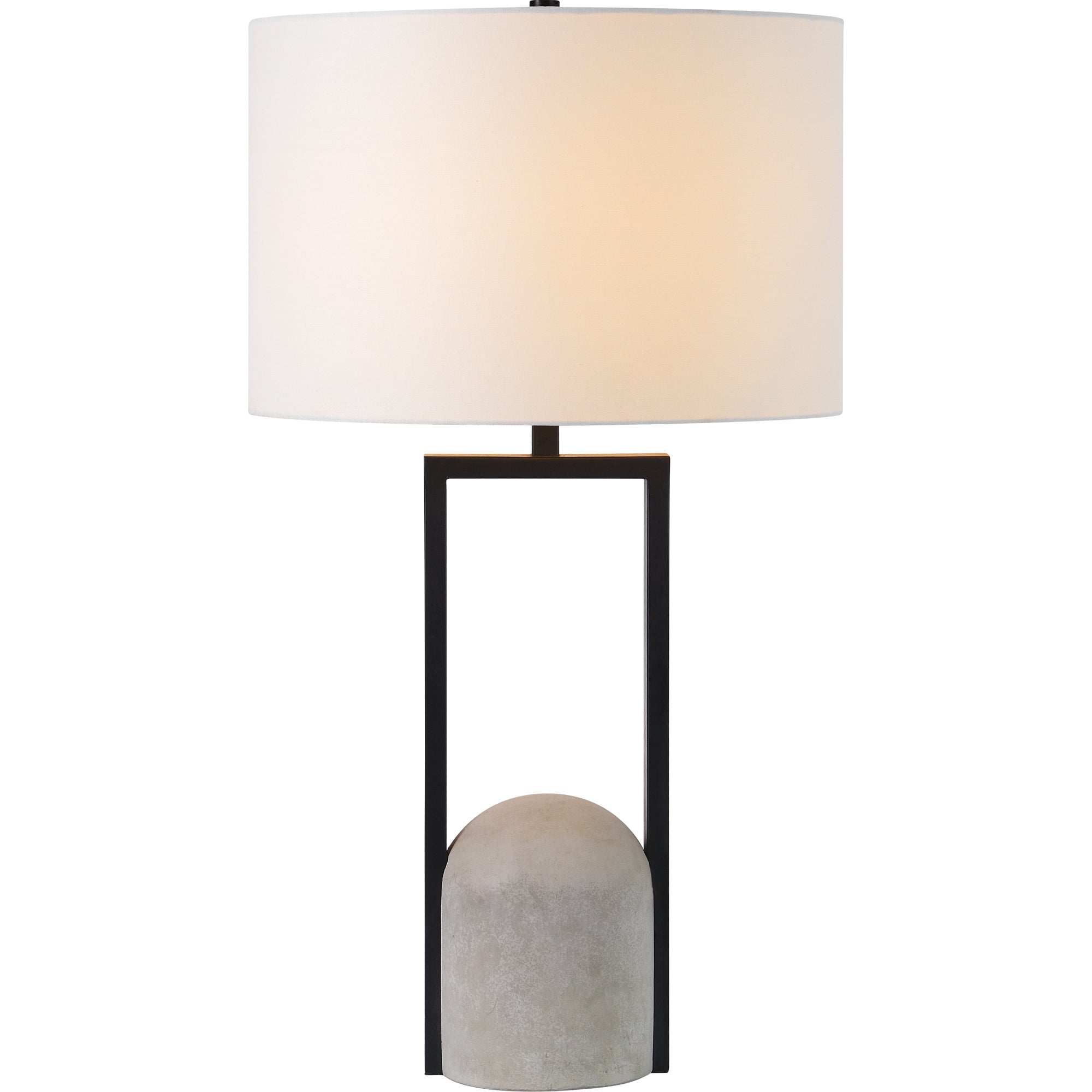 Florah 27.75" Table Lamp Matte Black-Table Lamp-DECOROLALA