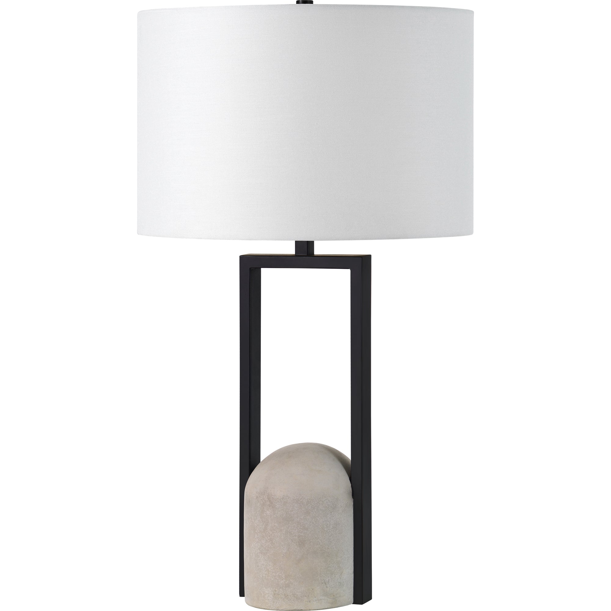 Florah 27.75" Table Lamp Matte Black-Table Lamp-DECOROLALA