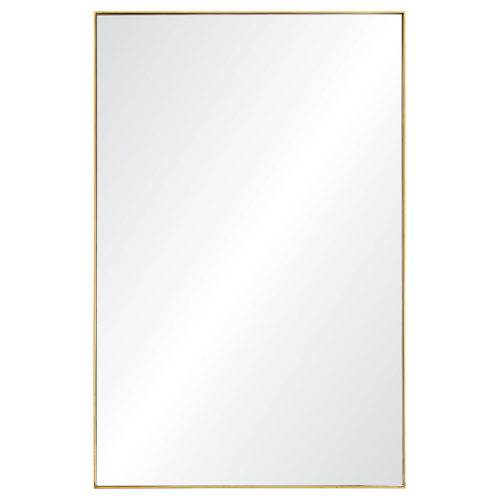 Florence 32" Tall Rectangle Wall Mirror, Yellow-Mirror-DECOROLALA