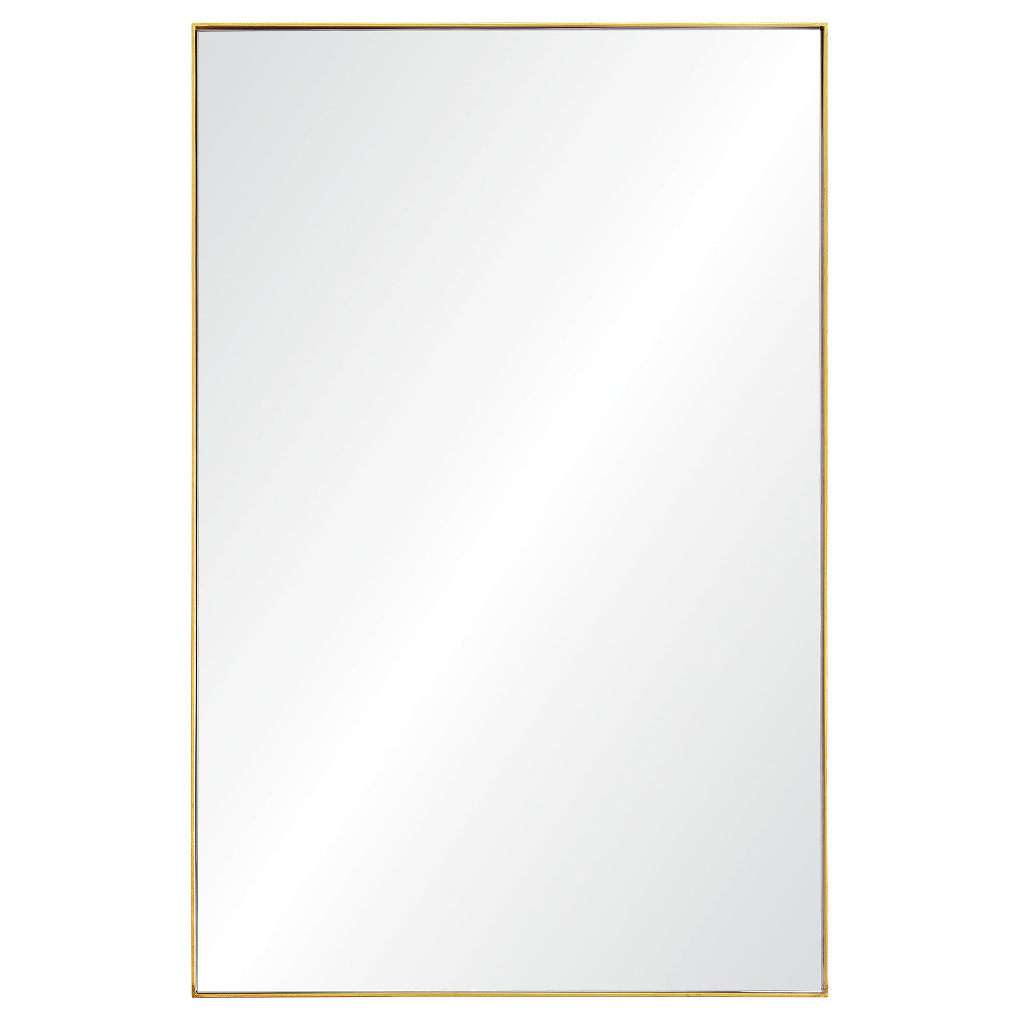 Florence 32" Tall Rectangle Wall Mirror, Yellow-Mirror-DECOROLALA