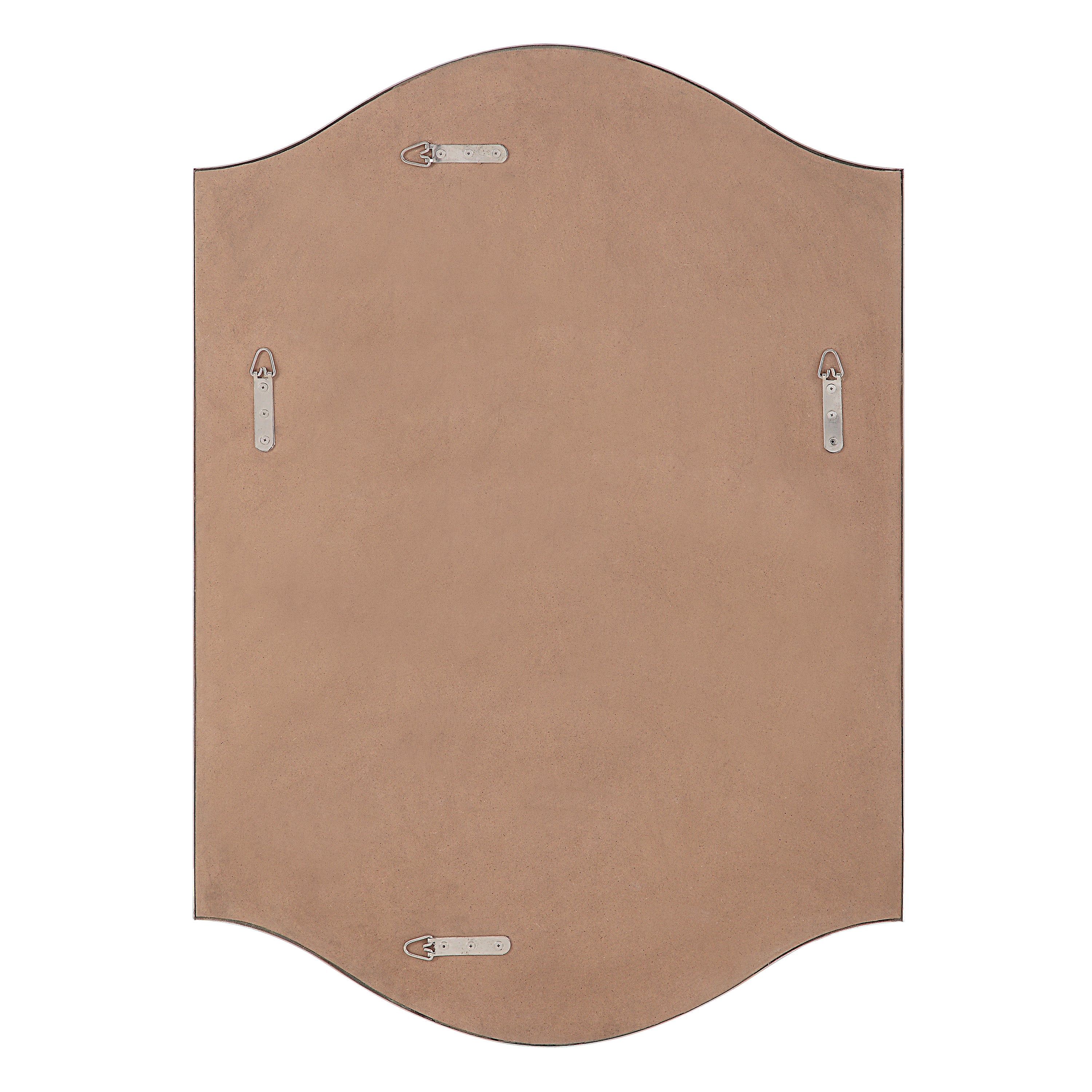 Florianne 36" Tall Rectangular Arch Mirror, Champagne-Mirror-DECOROLALA