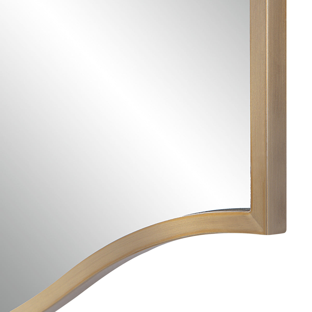 Florianne 36" Tall Rectangular Arch Mirror, Champagne-Mirrors-DECOROLALA